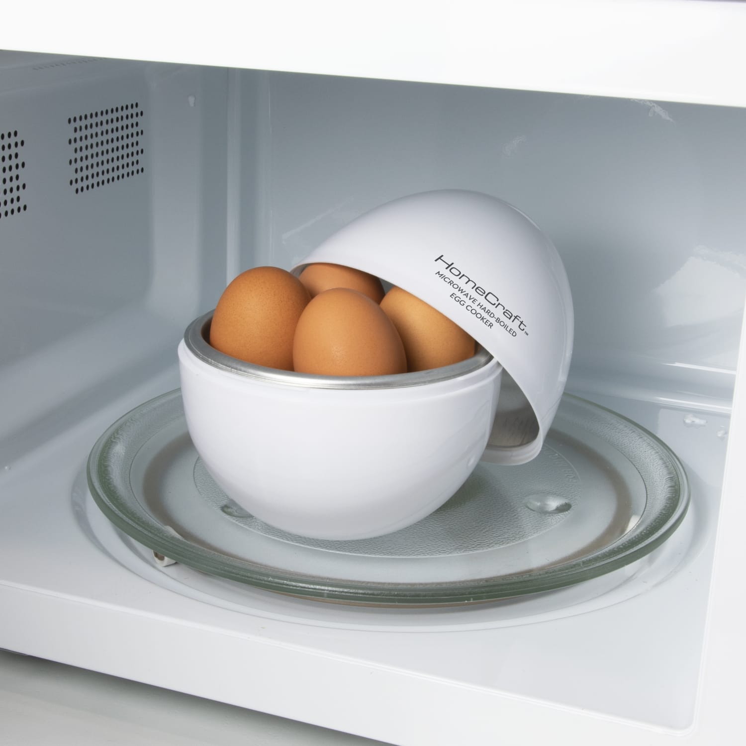 Nostalgia Electrics HomeCraft HCMHBE4WH 4-Egg Hard Boiled Egg Cooker - Image 4