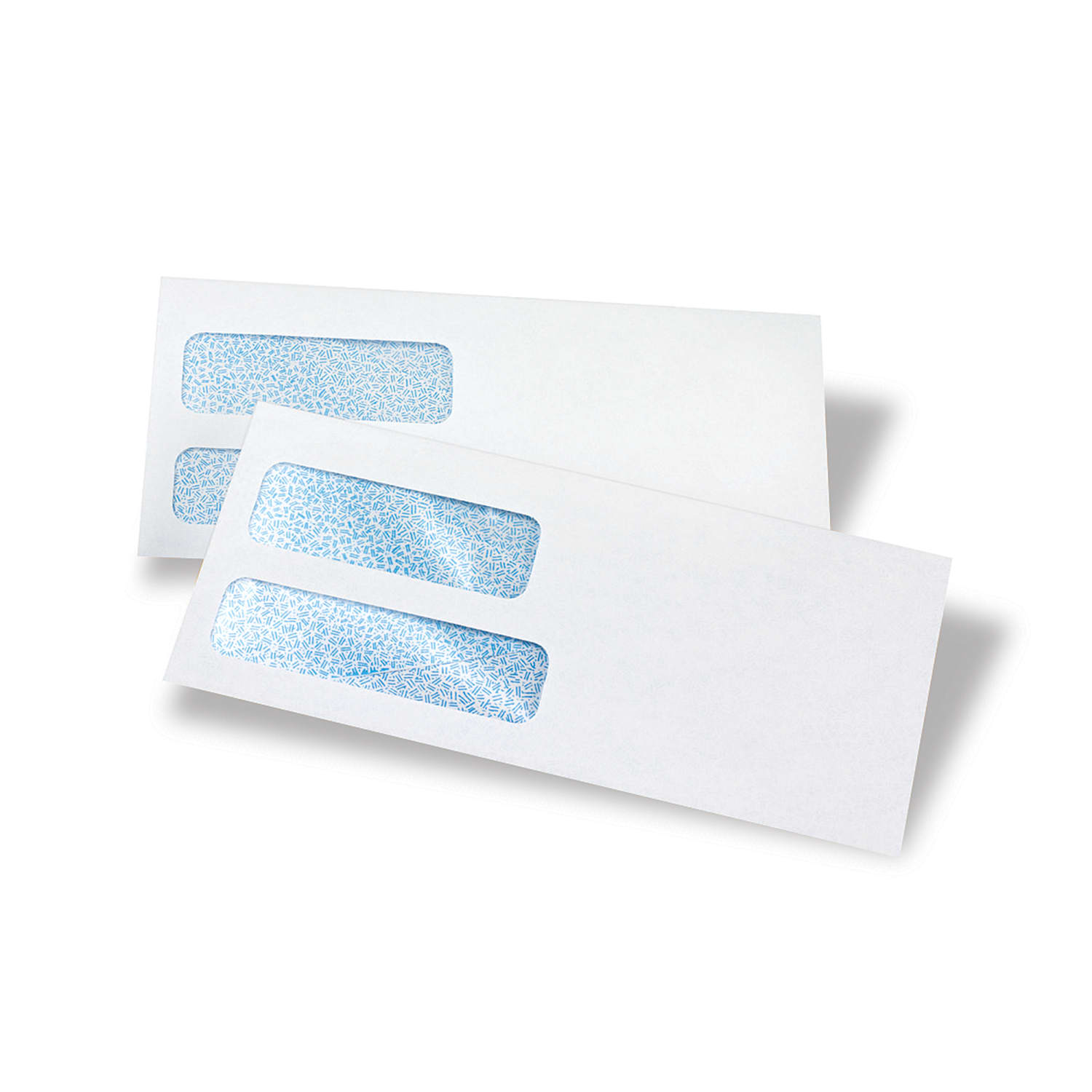 Office Depot Brand #9 Security Envelopes, Double Window, 3-7/8in x 8-7/8in, Gummed Seal, White, Box Of 500 - Image 6