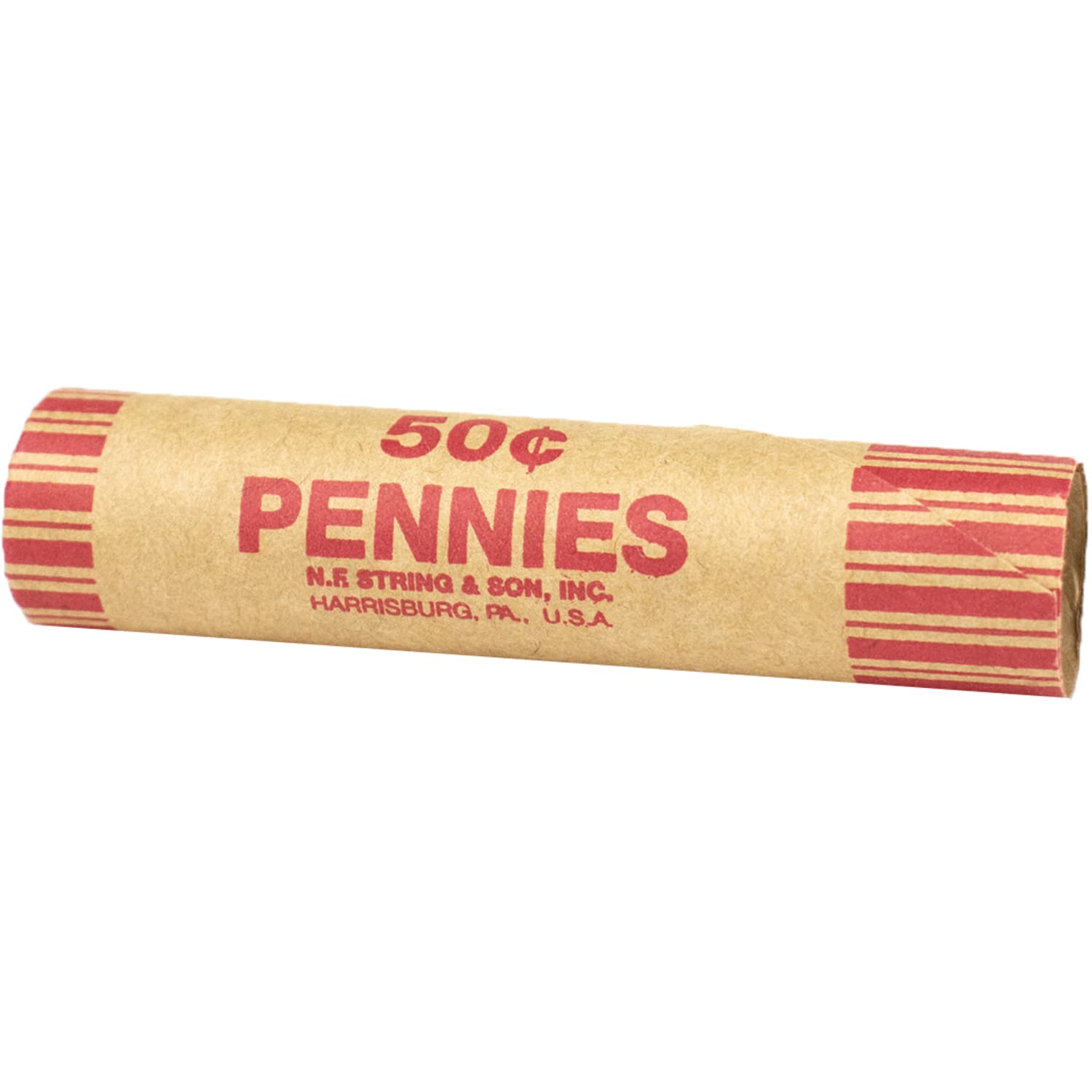 Control Group Crimped-End Coin Wrappers, Pennies, Red, Pack Of 1,000 Wrappers - Image 3