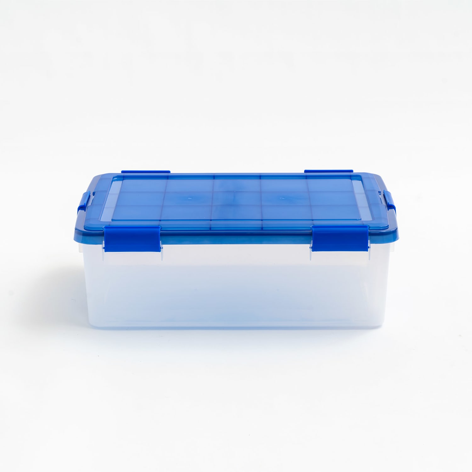 Iris Ultimate Weathertight Storage Box, 23-5/8inL x 20-1/16inW x 10-1/4inH, 41.2 Qt, Clear - Image 3