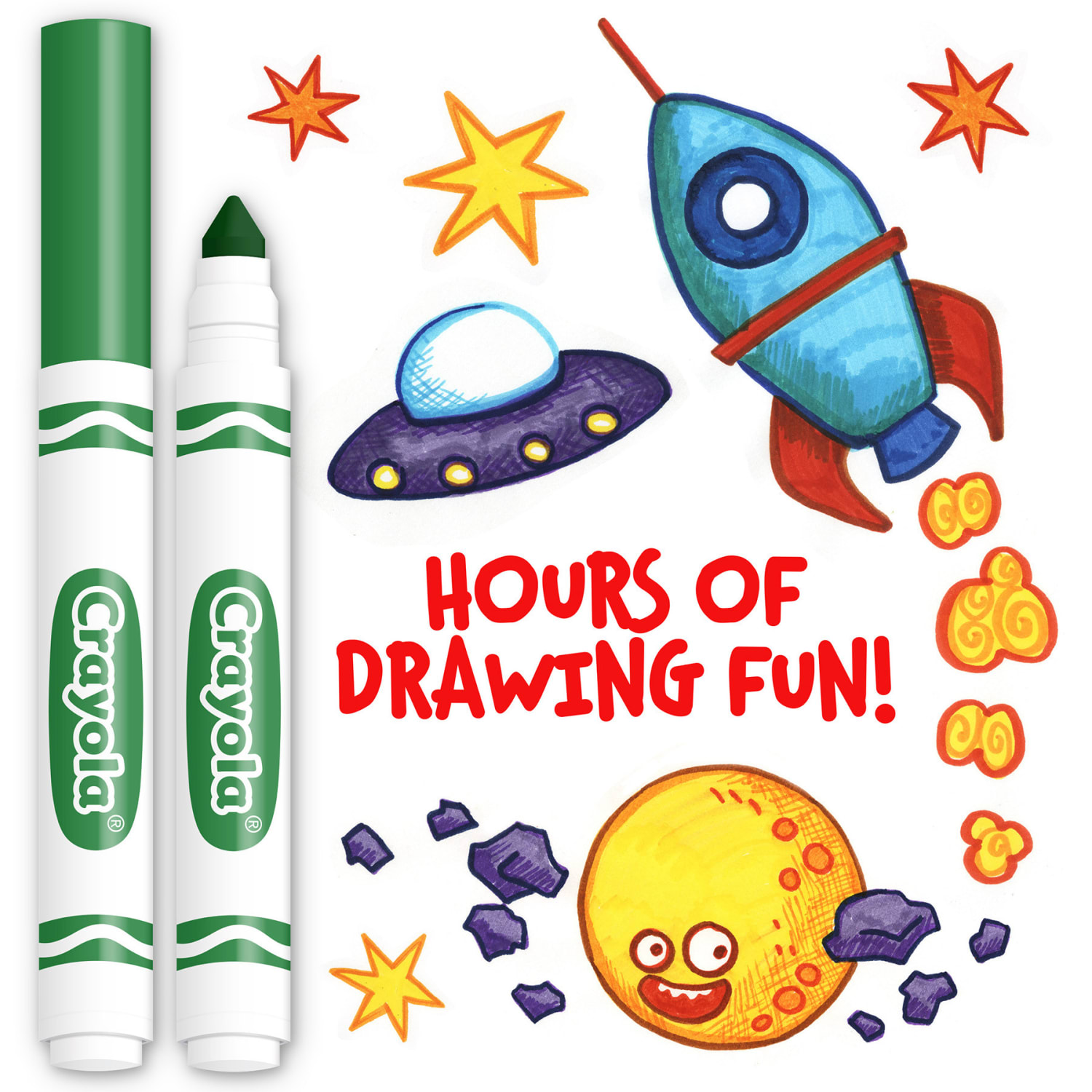 Crayola Bulk Markers, Conical Tip, Green, 12 Per Pack, Set Of 3 Packs - Image 6
