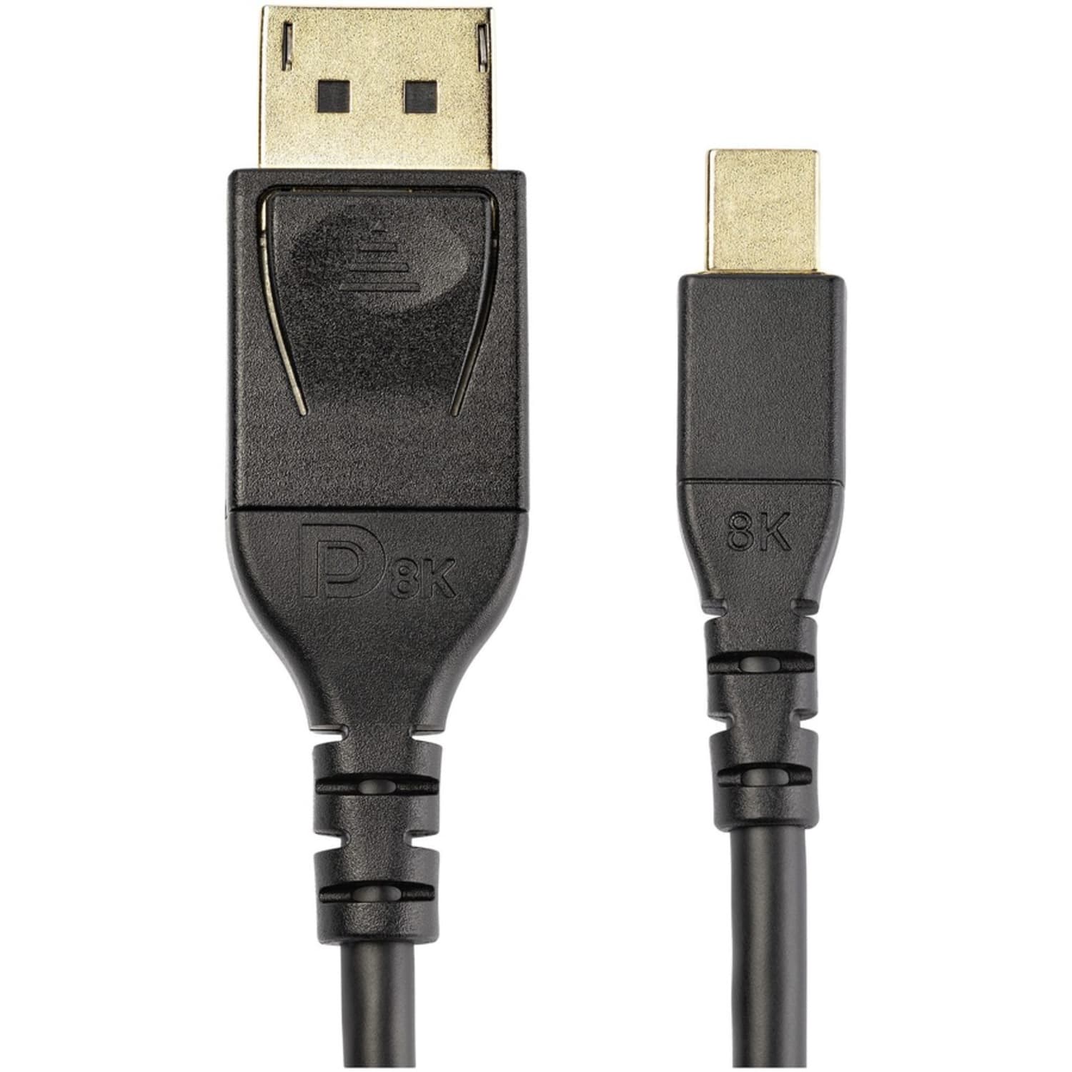StarTech.com 6ft 2m VESA Certified Mini DisplayPort to DisplayPort 1.4 Cable, 8K 60Hz HBR3 HDR, Super UHD 4K 120Hz, mDP to DP Slim Cord - Image 5