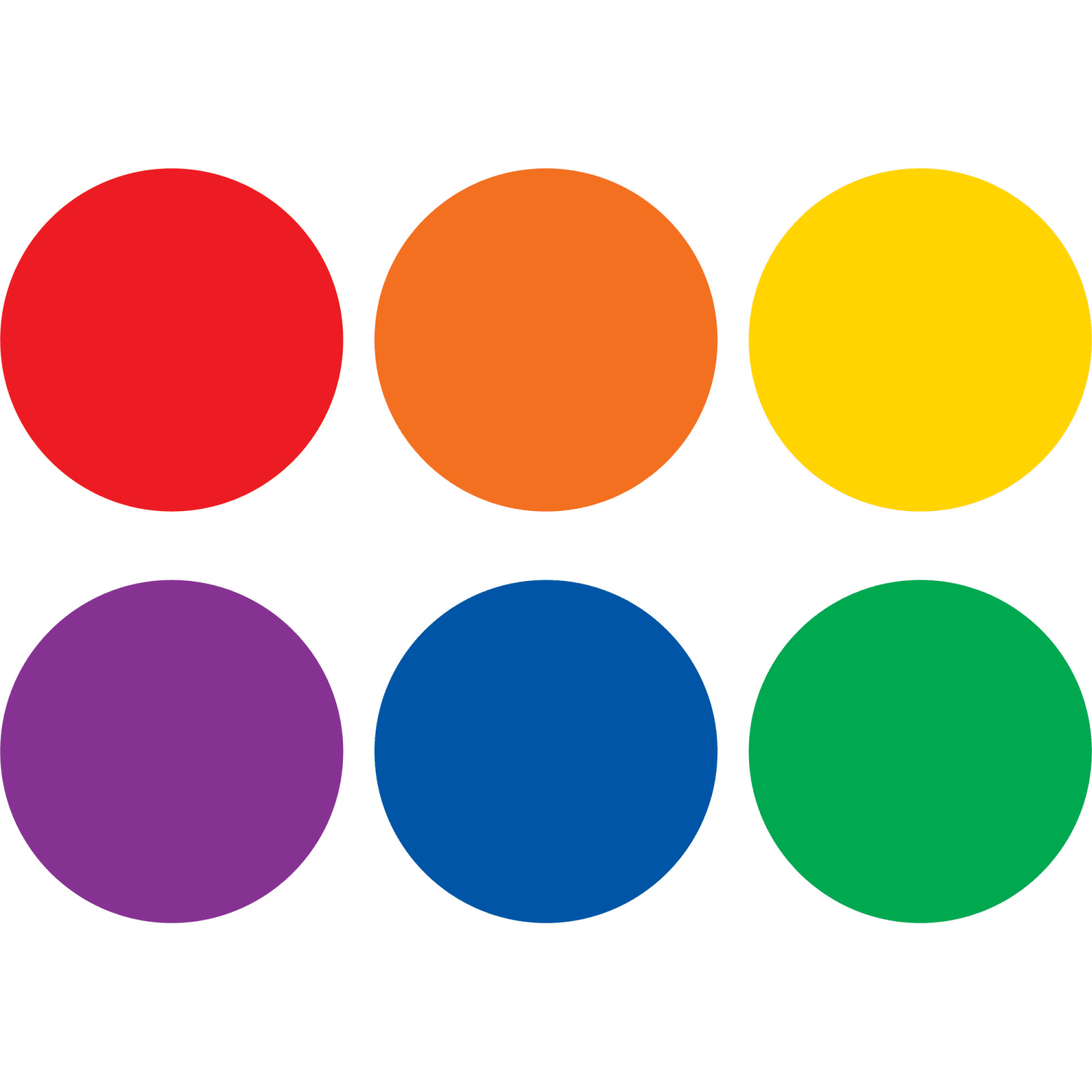 Teacher Created Resources Spot On Dry-Erase Desktop Writing Spots, Colorful Circles, 4in, Assorted Colors, 12 Spots Per Pack, Set Of 2 Packs - Image 3
