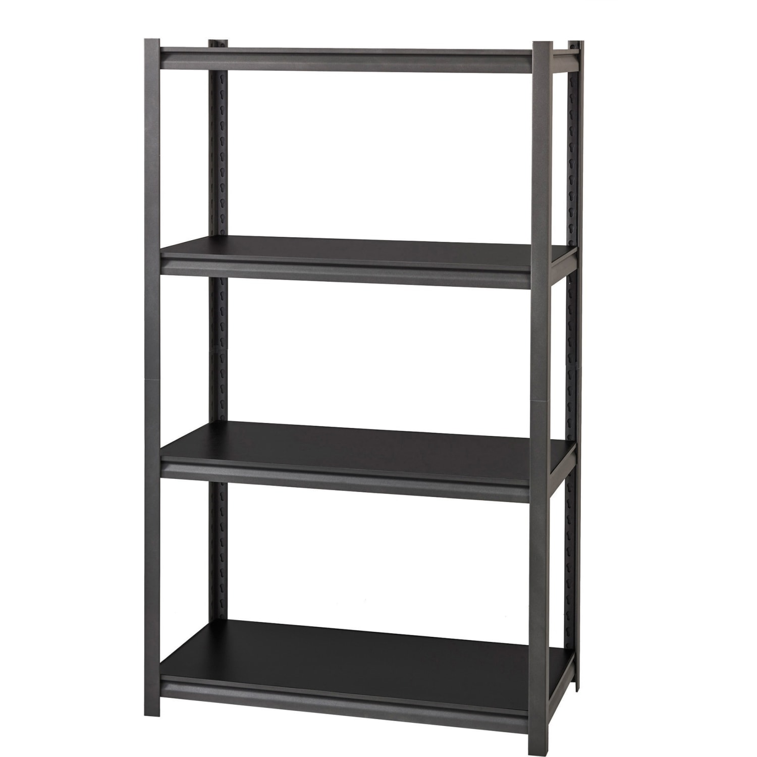 Lorell Steel Shelving Unit, 4 Shelves, 30% Recycled, Black - Image 4