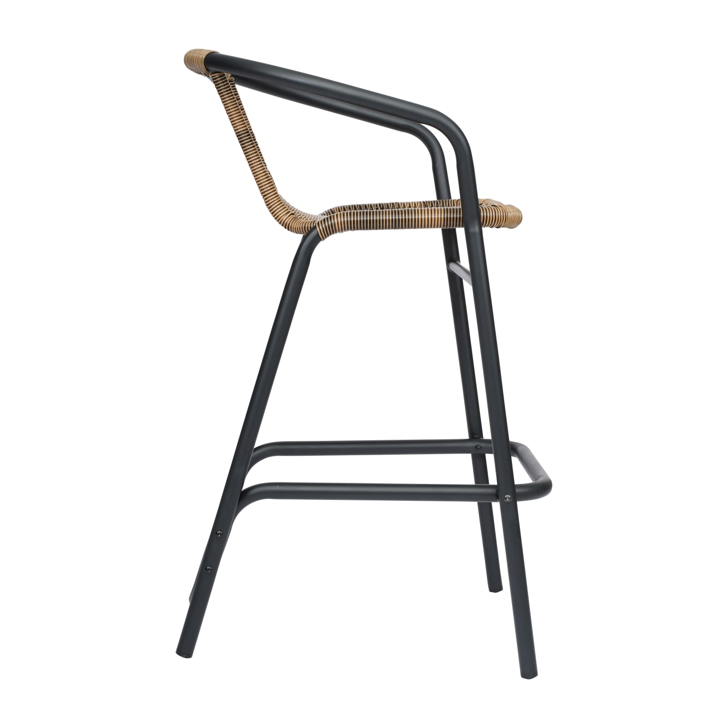 Flash Furniture Lila Set of 2 Commercial Grade IndoorOutdoor PE Rattan Restaurant Barstools with Aluminum Frames and Footrests Medium Brown PopularChairscom Flash Furniture Lila Set of 2 Commercial Grade Indoor Outdoor PE Rattan Restaurant Barstools with Aluminum Frames and Footrests Medium Brown PopularChairscom