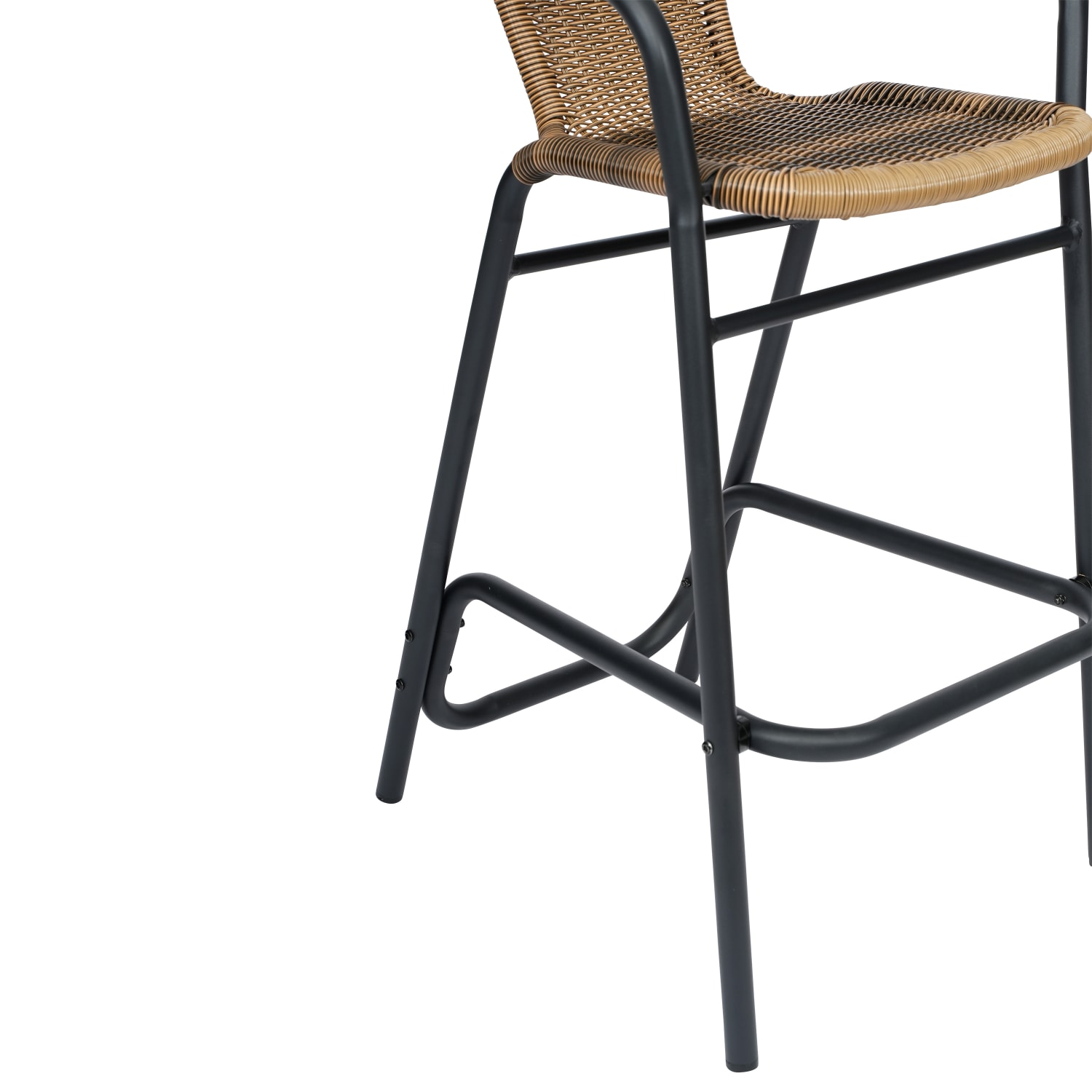 Flash Furniture Lila Set of 2 Commercial Grade IndoorOutdoor PE Rattan Restaurant Barstools with Aluminum Frames and Footrests Medium Brown PopularChairscom Flash Furniture Lila Set of 2 Commercial Grade Indoor Outdoor PE Rattan Restaurant Barstools with Aluminum Frames and Footrests Medium Brown PopularChairscom