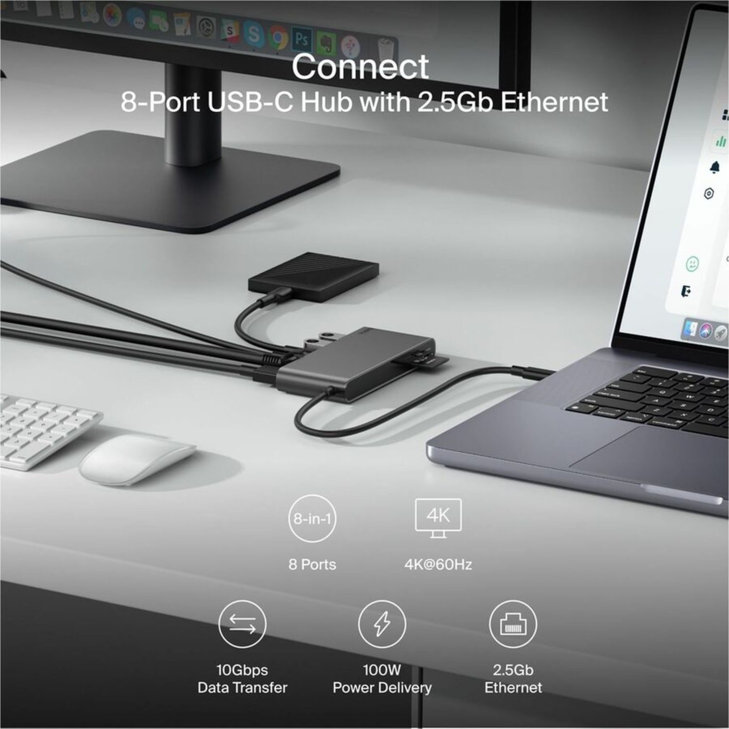 Belkin 8-Port Portable USB-C Hub - Image 4
