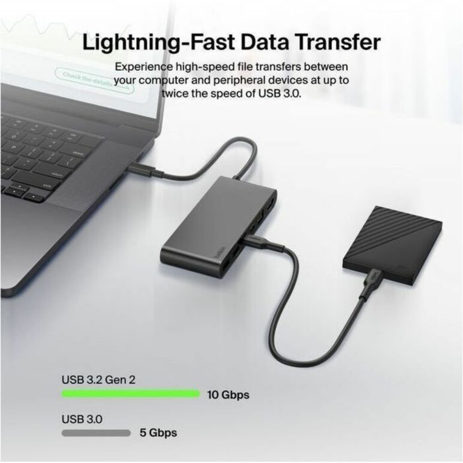 Belkin 8-Port Portable USB-C Hub - Image 6