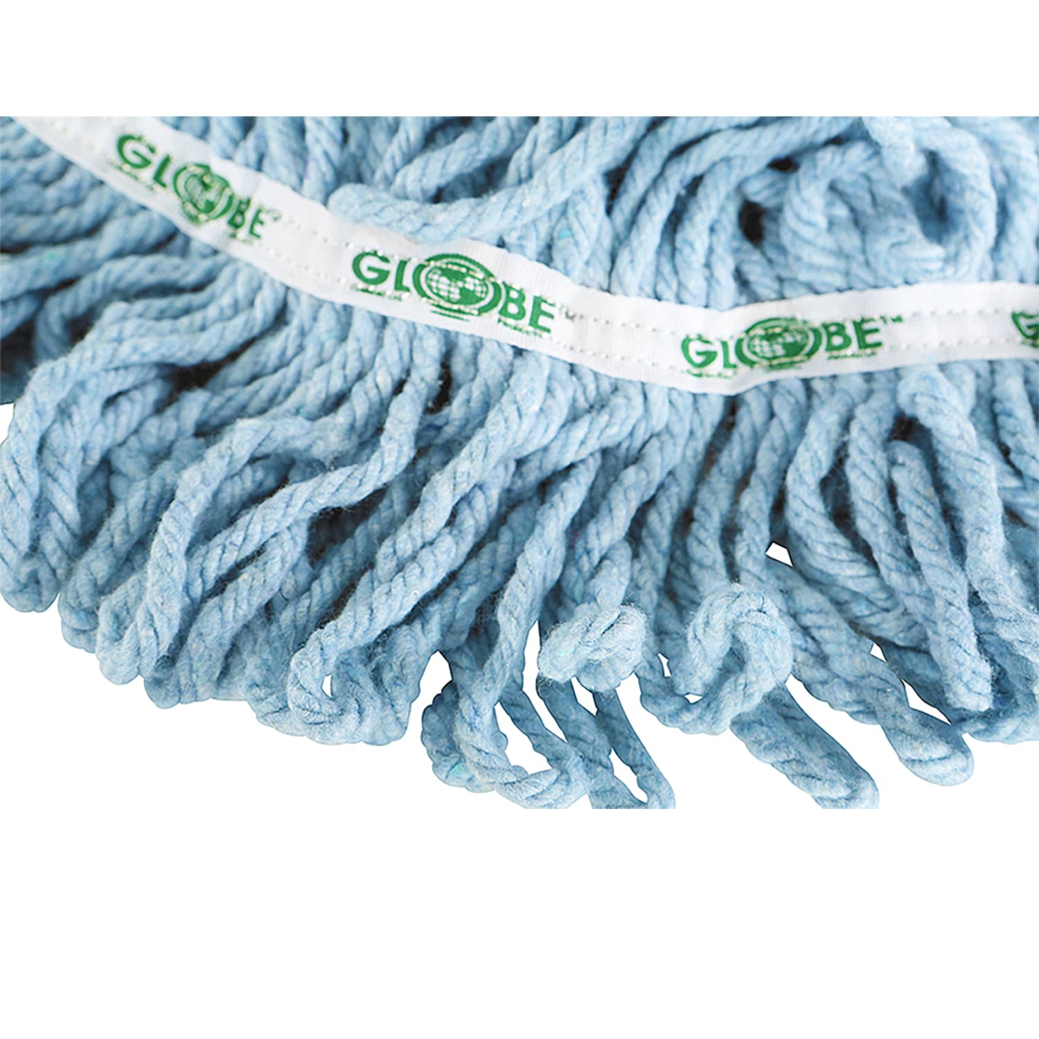 Globe Commercial Products Synthetic Wet Mop Refill, 20 Oz, Blue - Image 3