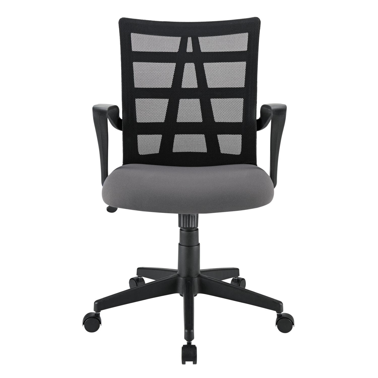 Realspace Jaxby Mesh Mid Back Task Office Chair BlackGray BIFMA Compliant PopularChairscom