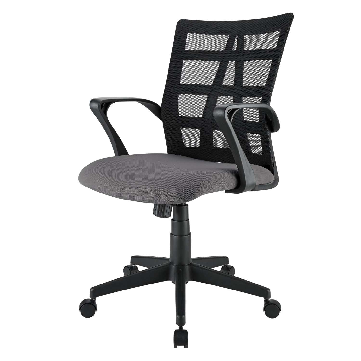 Realspace Jaxby Mesh Mid Back Task Office Chair BlackGray BIFMA Compliant PopularChairscom