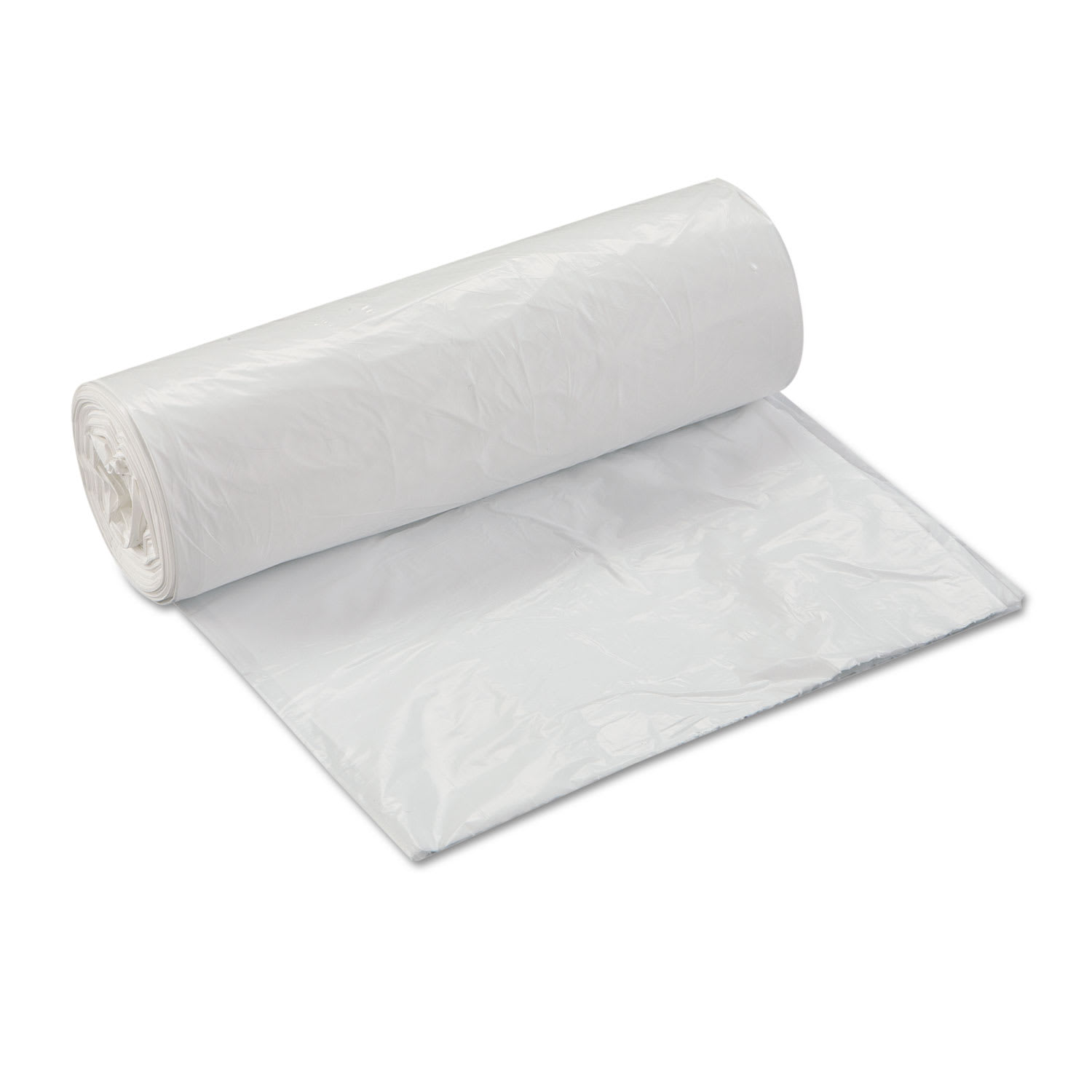 Inteplast Group Low-Density Commercial Can Liners, 30 gal, 0.7 mil, 30in x 36in, White, Interleaved Roll, 25 Bags/Roll, 8 Rolls/Carton - Image 4