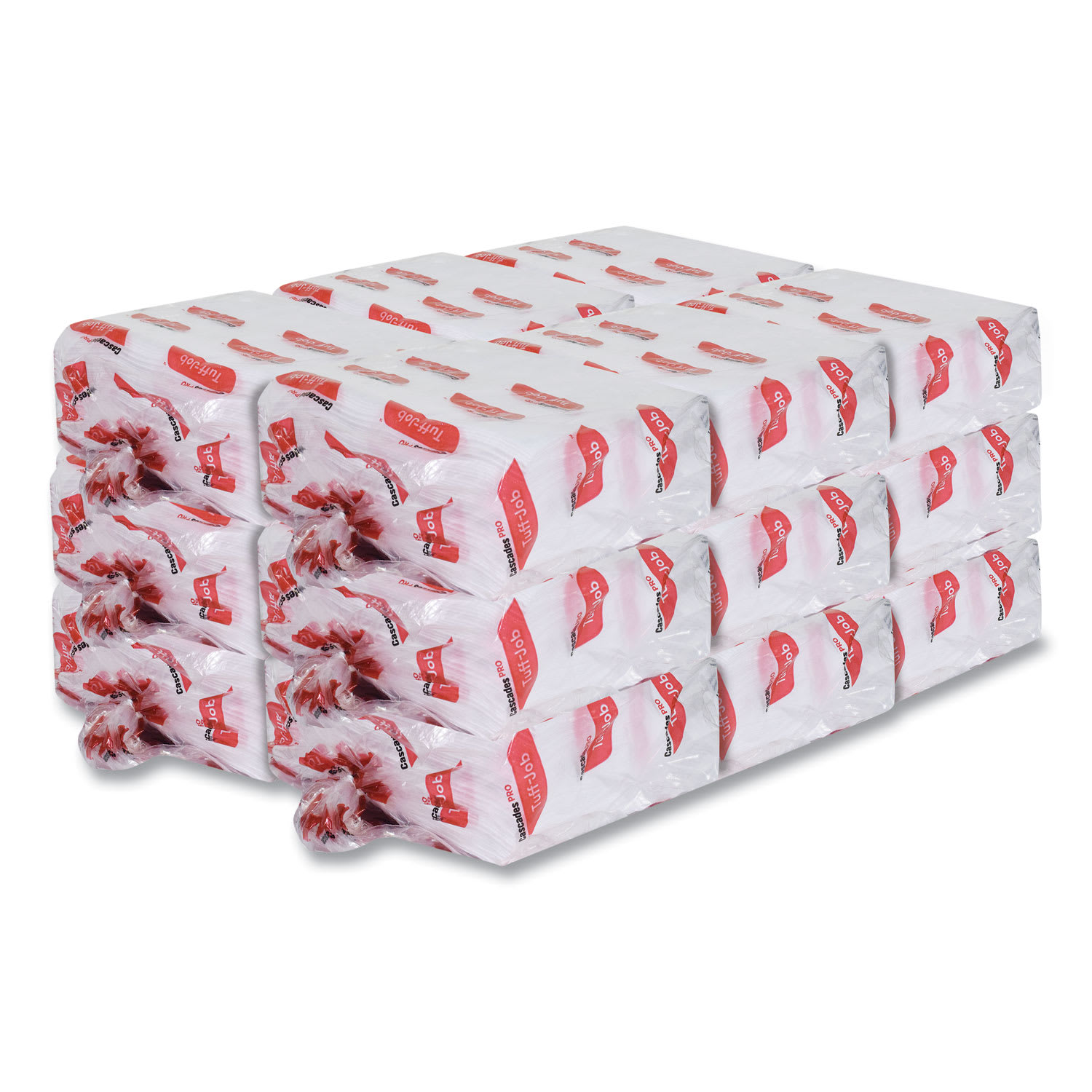 Cascades PRO Tuff-Job S600 High Performance Wipers, 12 x 13, 50/Bag, 18 Bags/Carton - Image 3