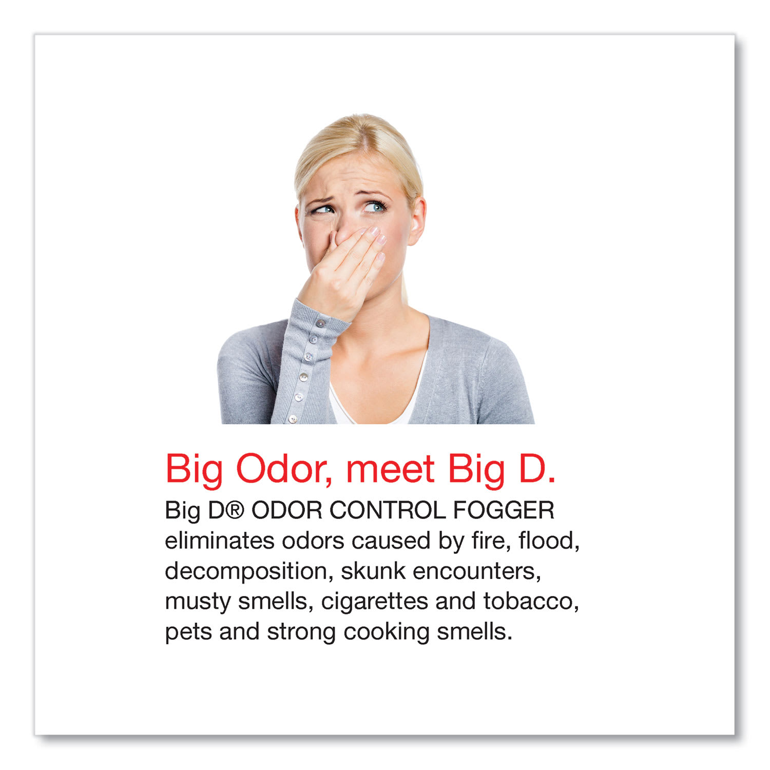 Big D Industries Odor Control Fogger, Original Scent, 5 oz Aerosol Spray, 12/Carton - Image 3