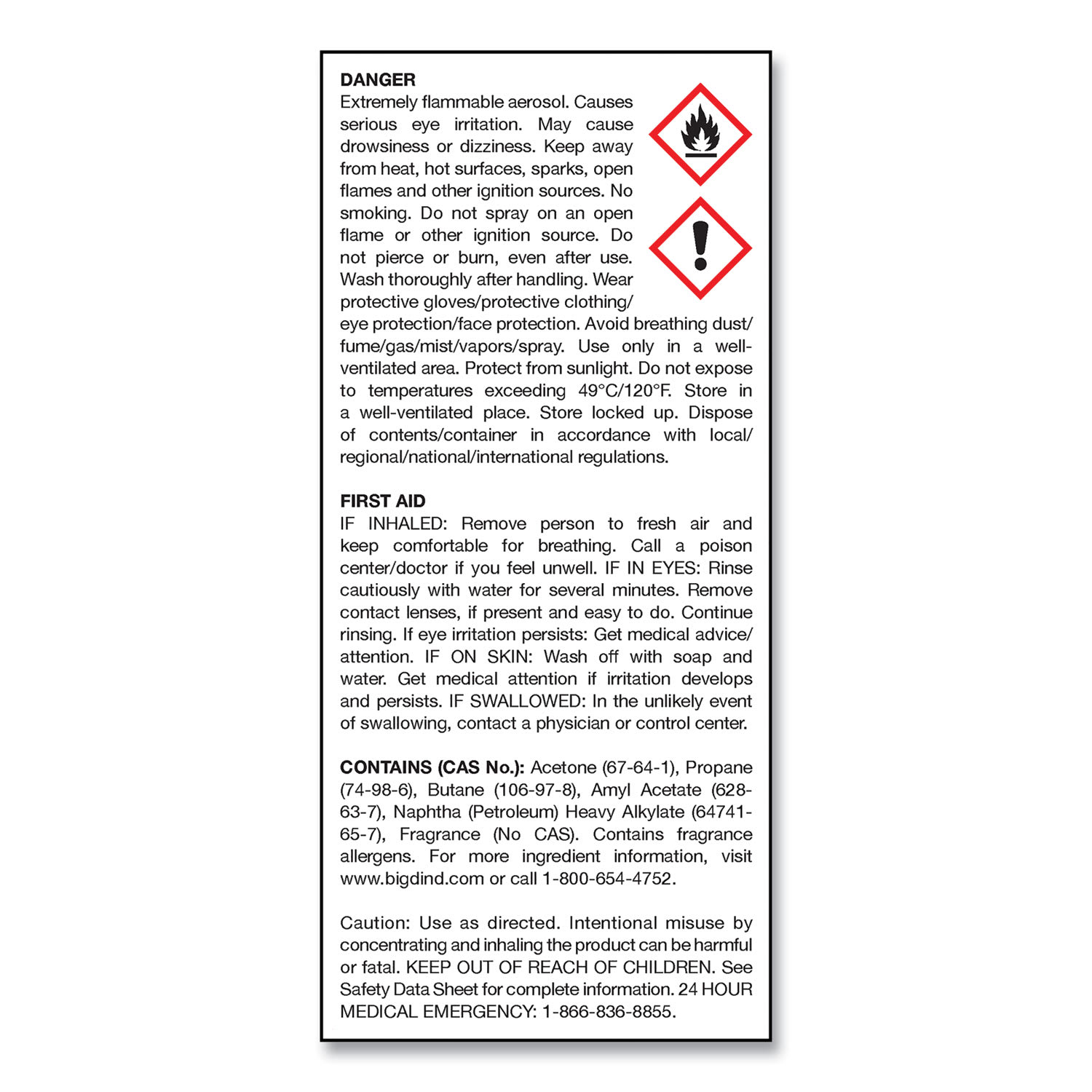 Big D Industries Odor Control Fogger, Original Scent, 5 oz Aerosol Spray, 12/Carton - Image 5