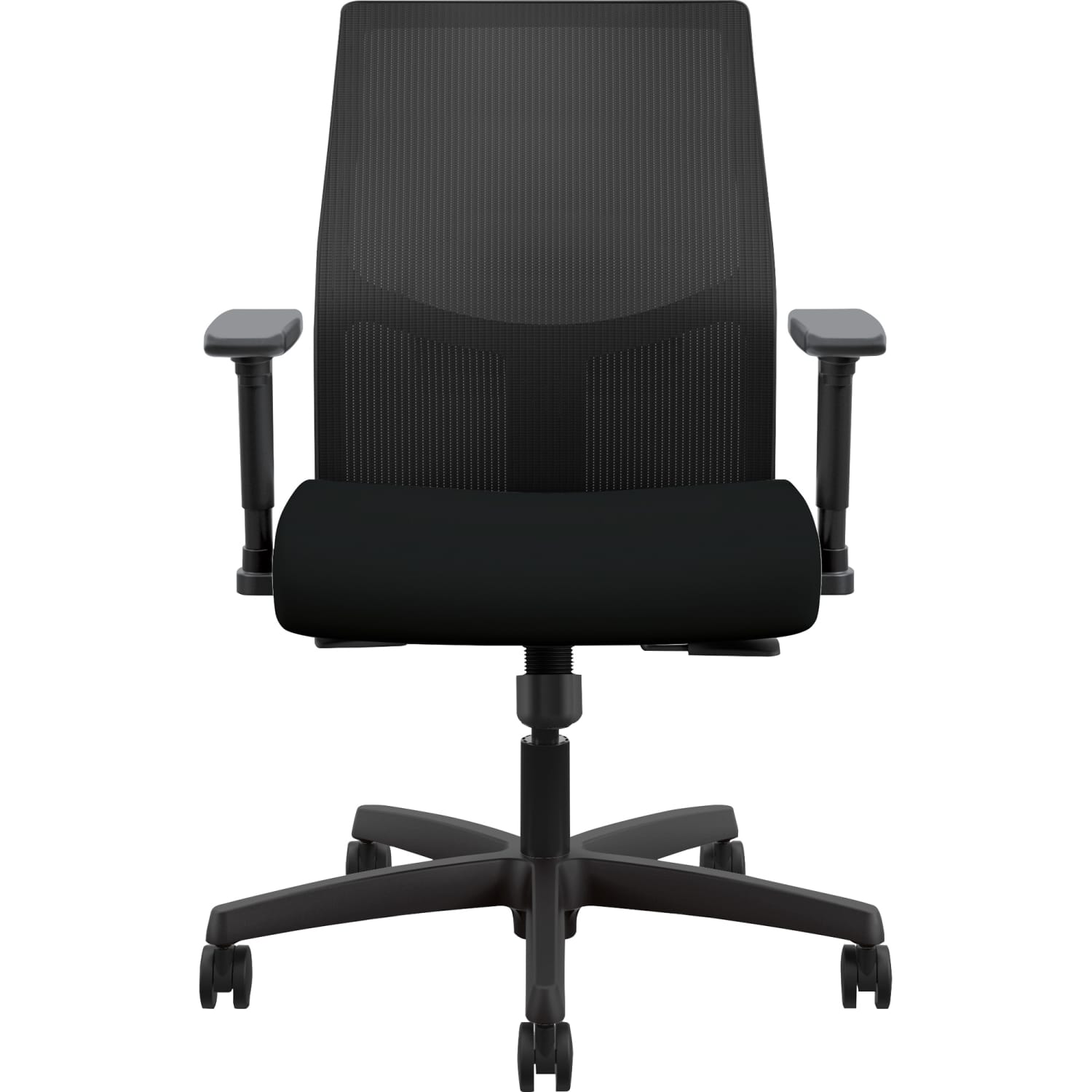 HON Ignition Fabric High-Back Task Chair, 41% Recycled, Black - Image 3