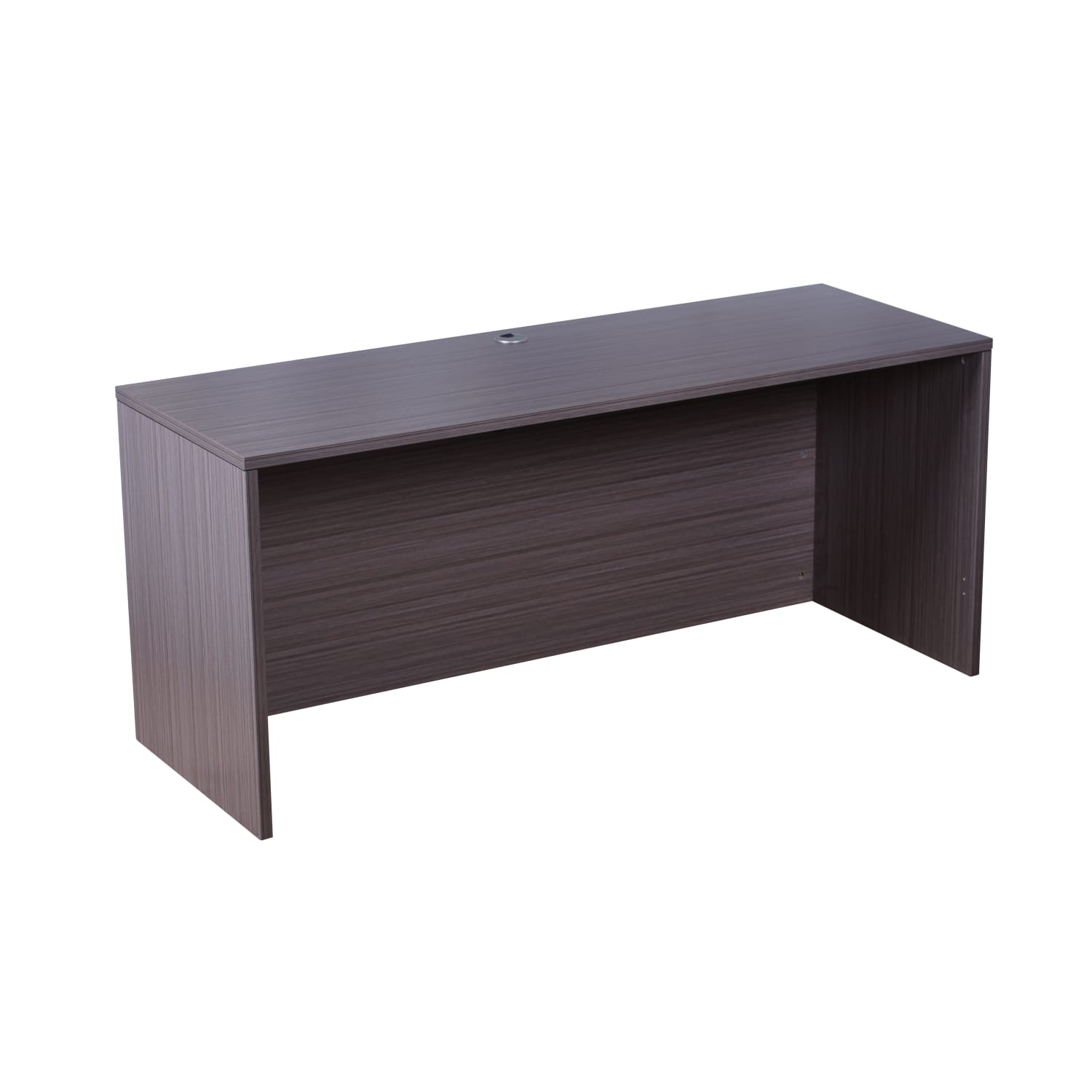 Boss Office Products Holland Suite Desk And Credenza With Dual File Storage Pedestals, Driftwood - Image 5