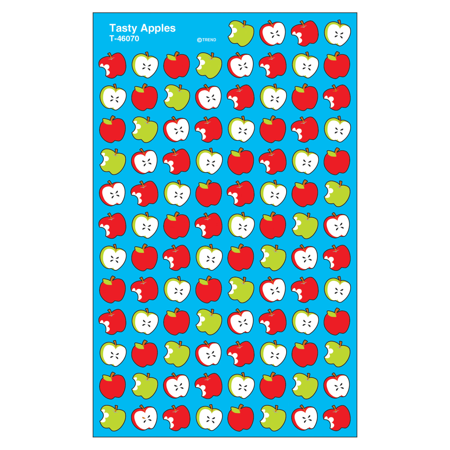Trend superShapes Stickers, Tasty Apples, 800 Stickers Per Pack, Set Of 6 Packs - Image 3