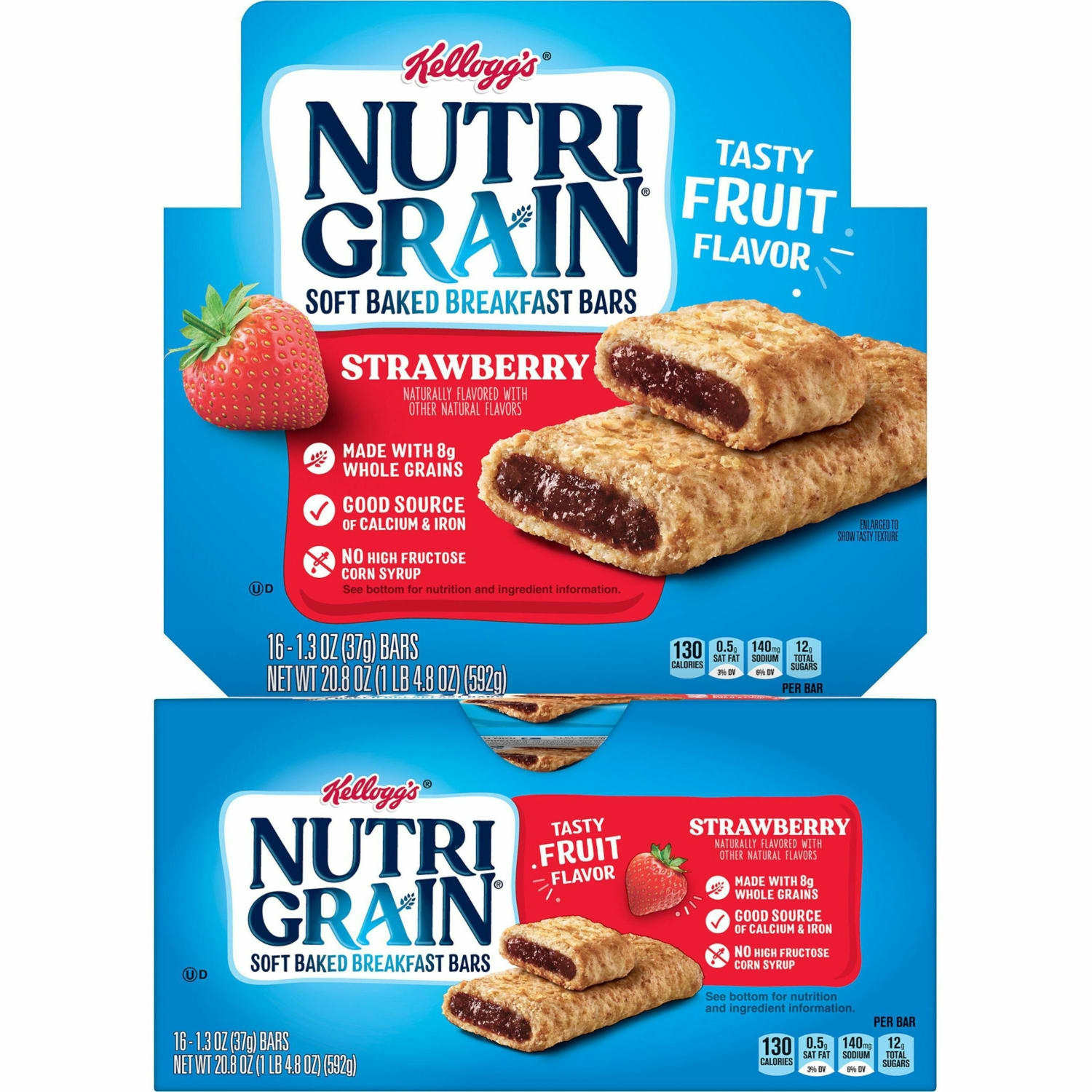 Kelloggs Nutri-Grain Bars, Strawberry, 1.3 Oz, Box Of 16 - Image 4
