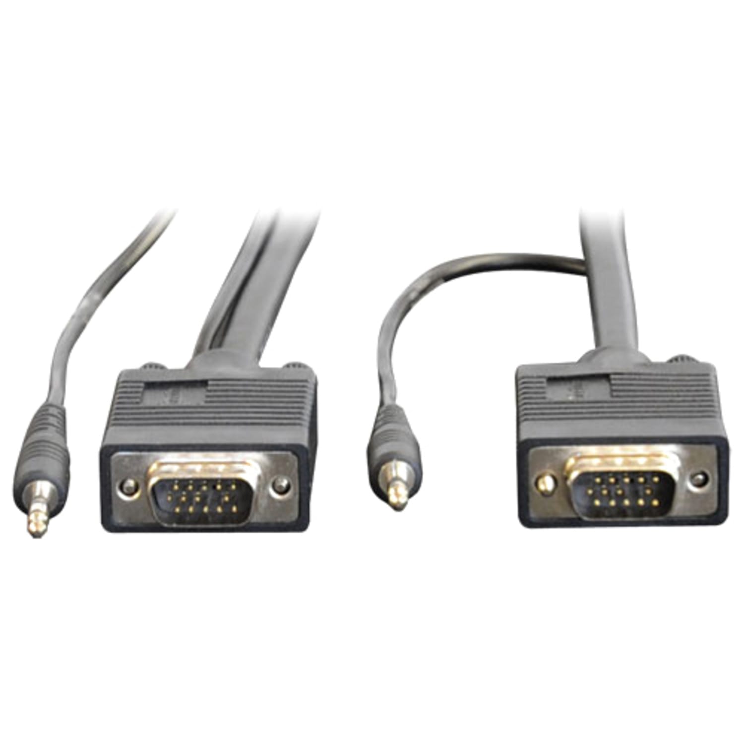 Eaton Tripp Lite Series VGA High-Resolution RGB Coaxial Cable with Audio (HD15 and 3.5mm M/M) 6 ft. (1.83 m) - P504006 - Image 3