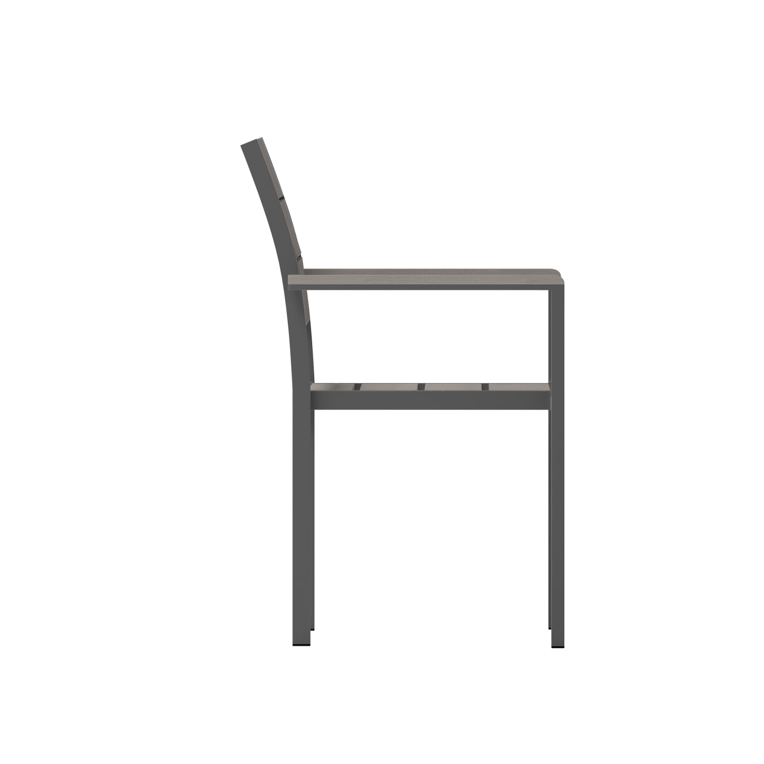 Flash Furniture Finch Metal Stackable Patio Chair with Arms, Gray - Image 11