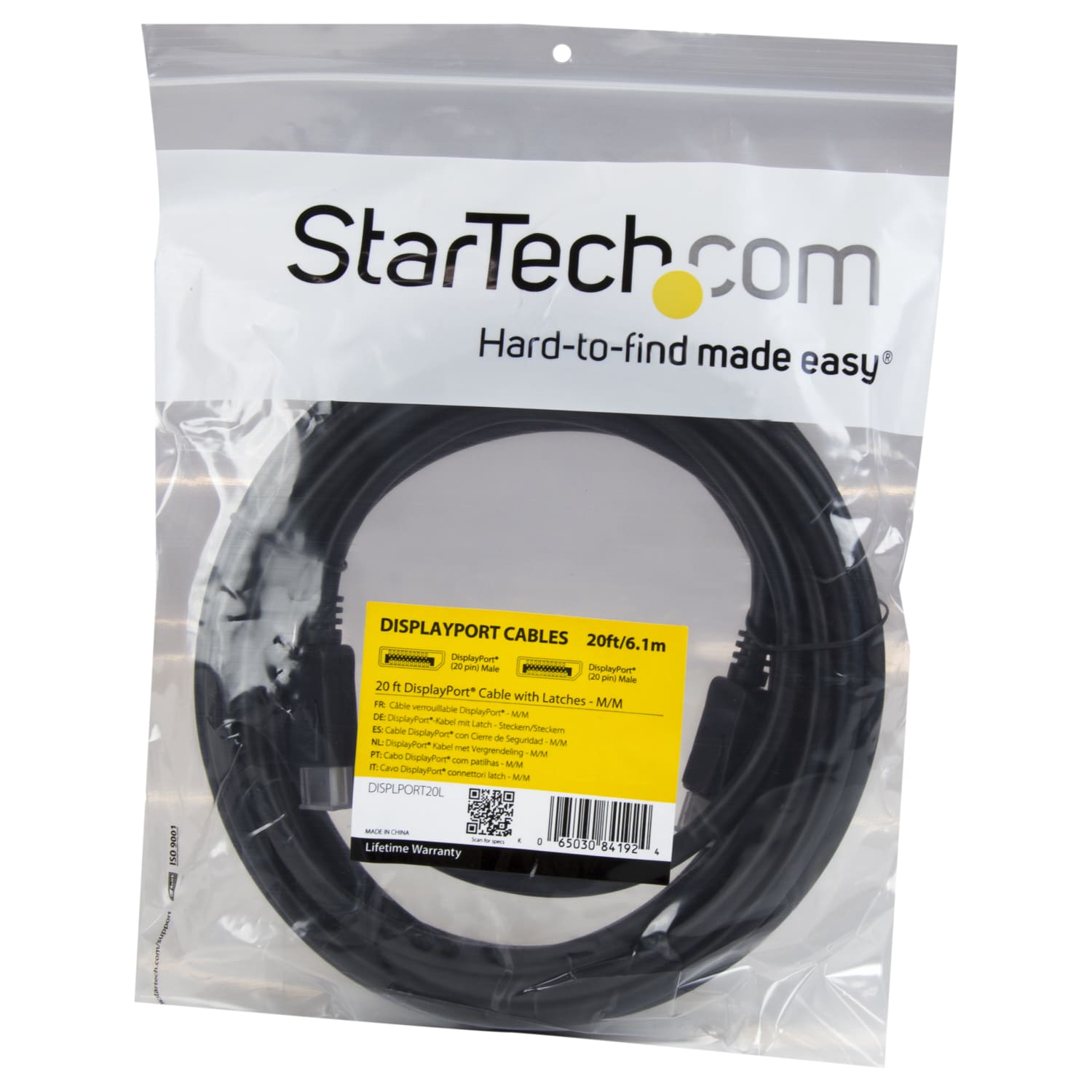 StarTech.com 20 ft DisplayPort Cable with Latches M/M - Image 4