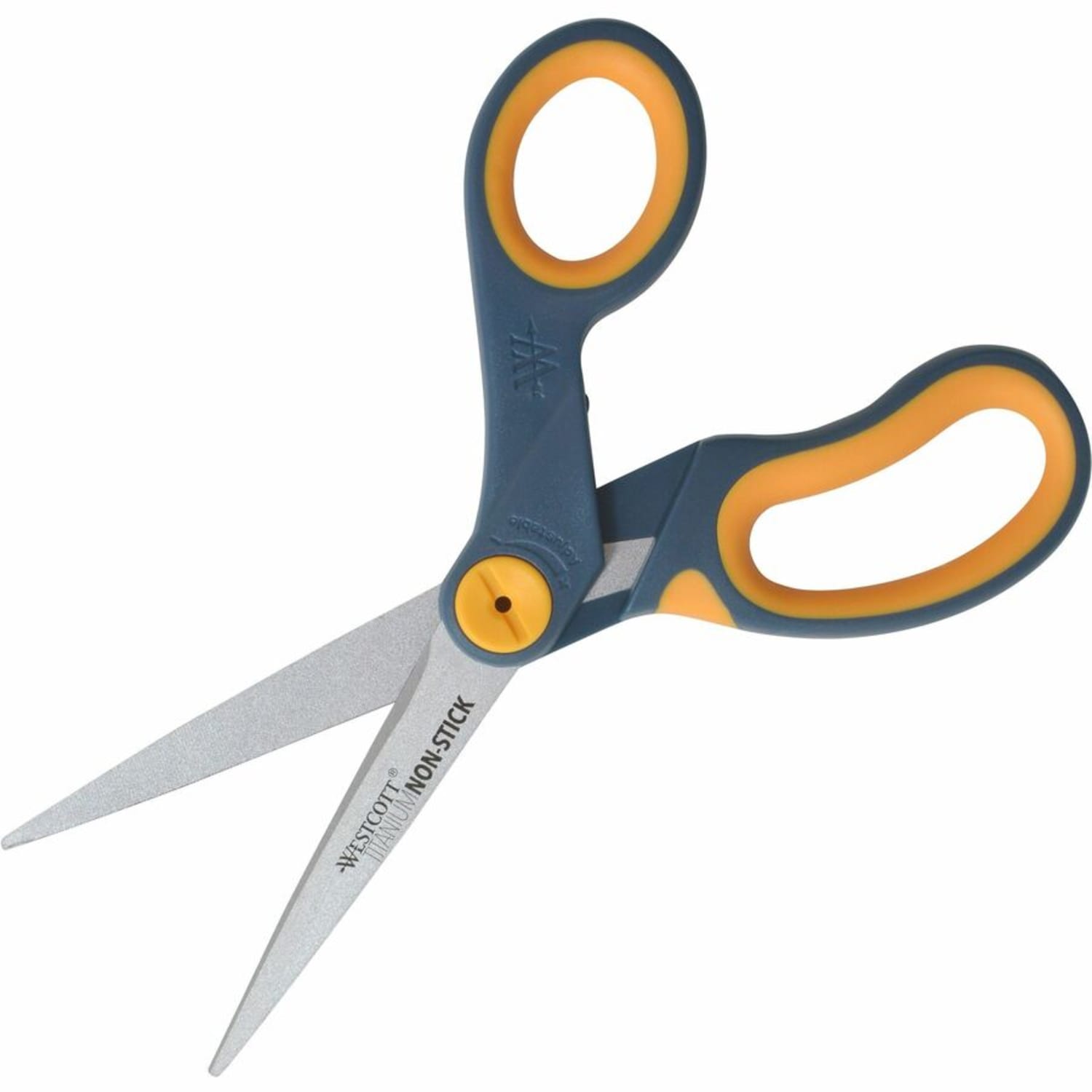Acme United Titanium Nonstick Scissors, 8in, Pointed, Gray/Yellow, Pack Of 3 - Image 6