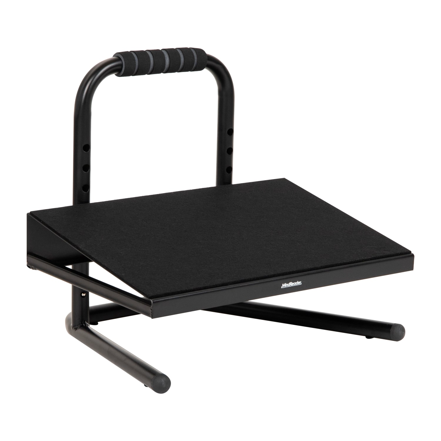 Mind Reader Height Adjustable Ergonomic Footrest 14 12inH x 14 14inW x 15inD Black PopularChairscom