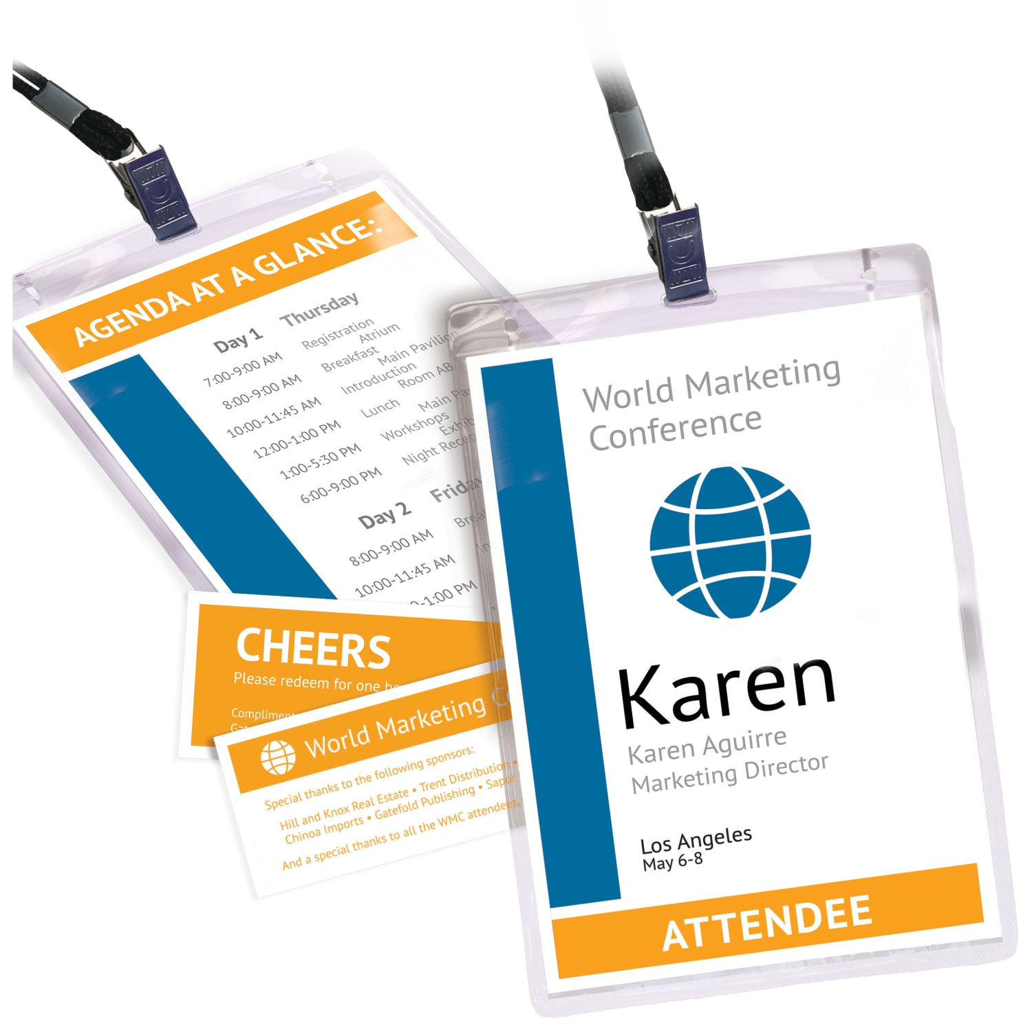 Avery Vertical Name Badge Kit, 6in x 4 1/4in, 8520, White, Pack Of 25 Badges - Image 4