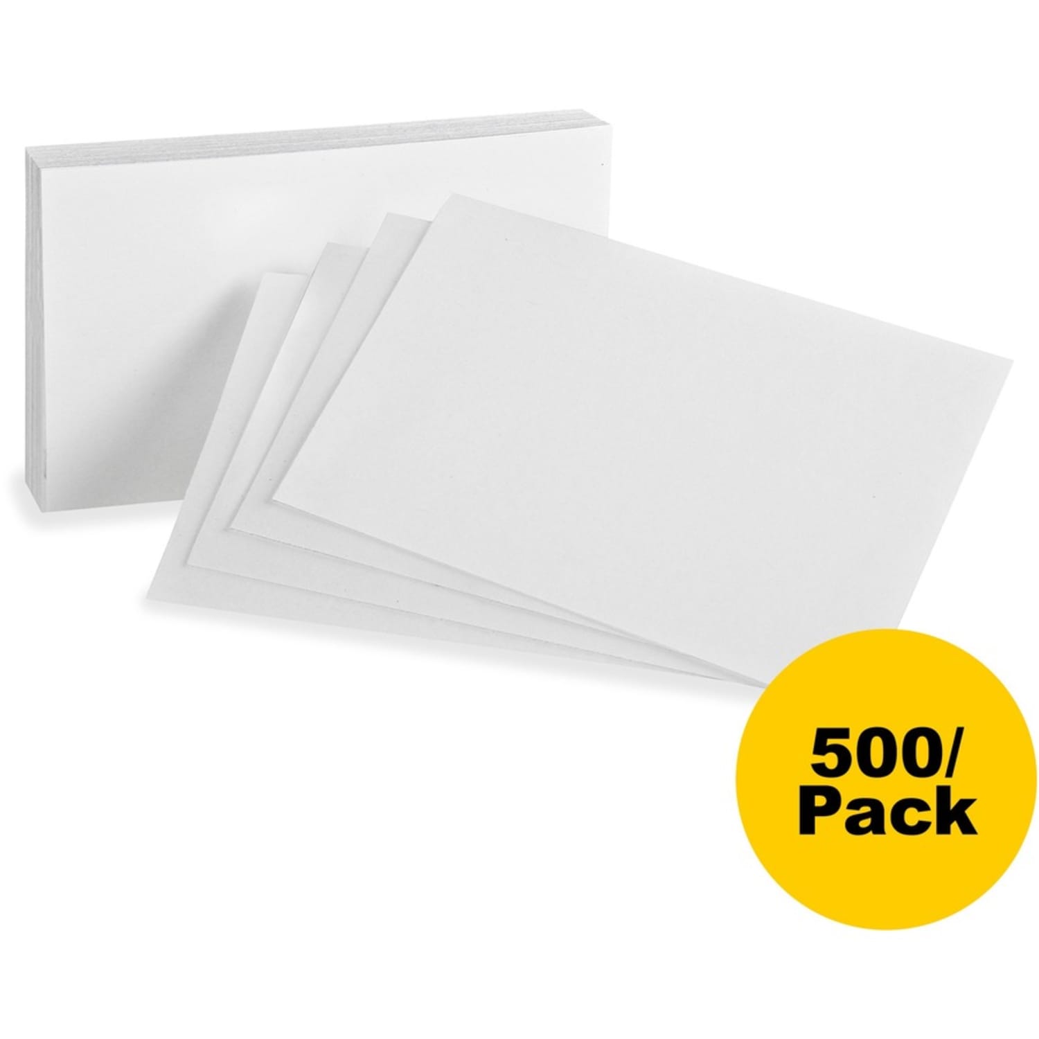 Oxford Printable Index Card - White - 4in x 6in - 85 lb Basis Weight - 500 / Bundle - Image 4