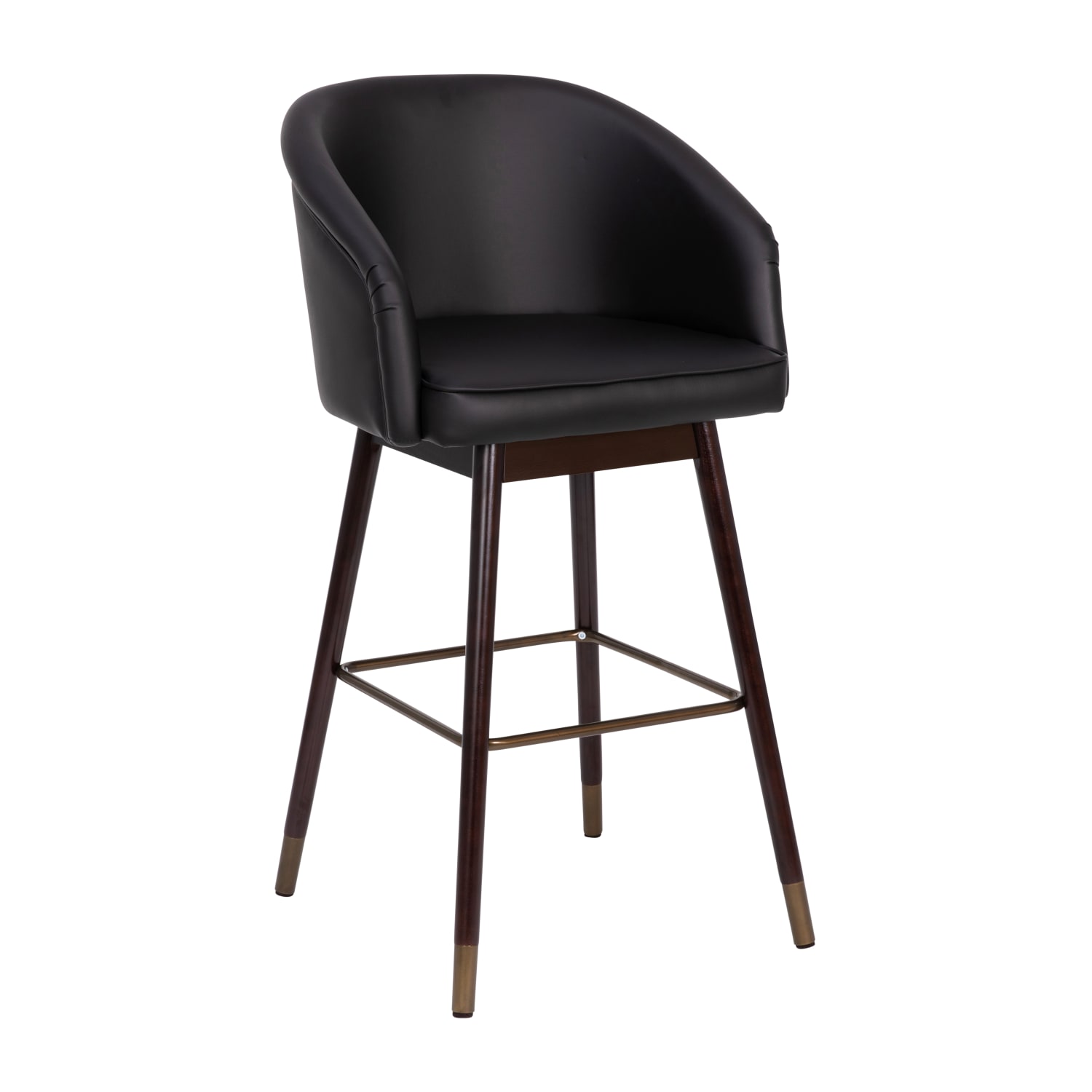 Flash Furniture Margo CommercialGrade MidBack Modern Bar Stool BlackWalnut PopularChairscom Flash Furniture Margo Commercial Grade Mid Back Modern Bar Stool BlackWalnut PopularChairscom