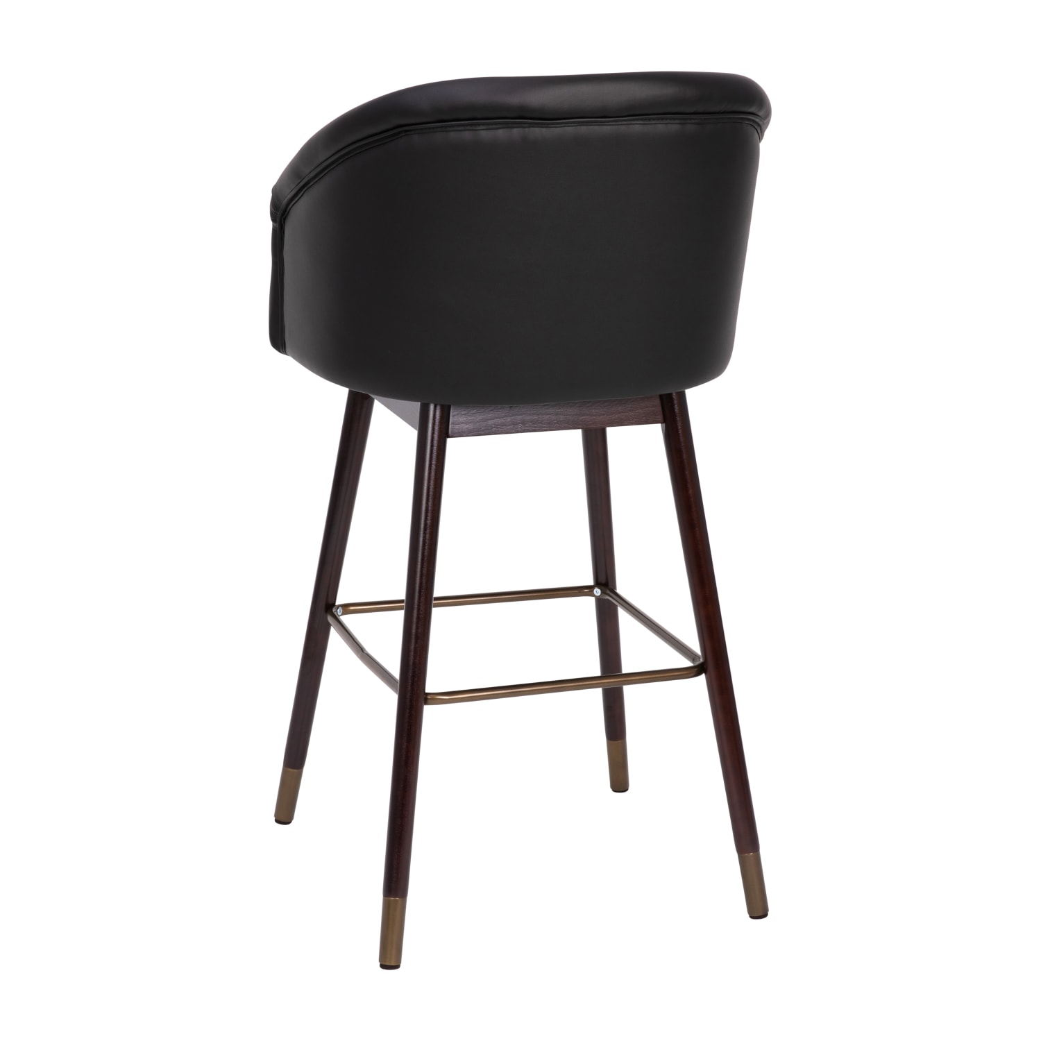 Flash Furniture Margo CommercialGrade MidBack Modern Bar Stool BlackWalnut PopularChairscom Flash Furniture Margo Commercial Grade Mid Back Modern Bar Stool BlackWalnut PopularChairscom