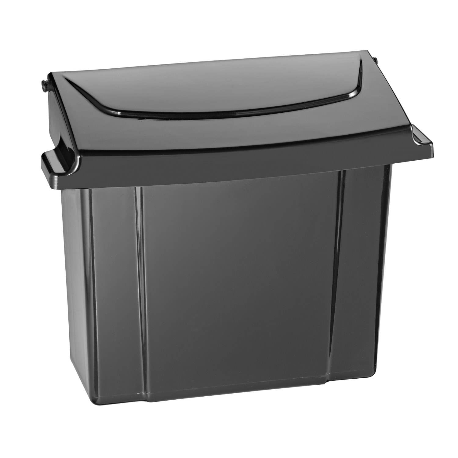 Alpine Sanitary Napkin Receptacles, 10in x 9in x 5in, Black, Pack Of 2 Receptacles - Image 3