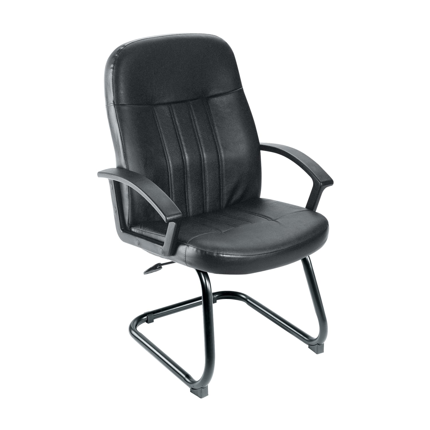 Boss Office Products Budget Bonded Leather Guest Chair Black PopularChairscom Boss Office Products Budget Bonded Leather Guest Chair Black PopularChairscom