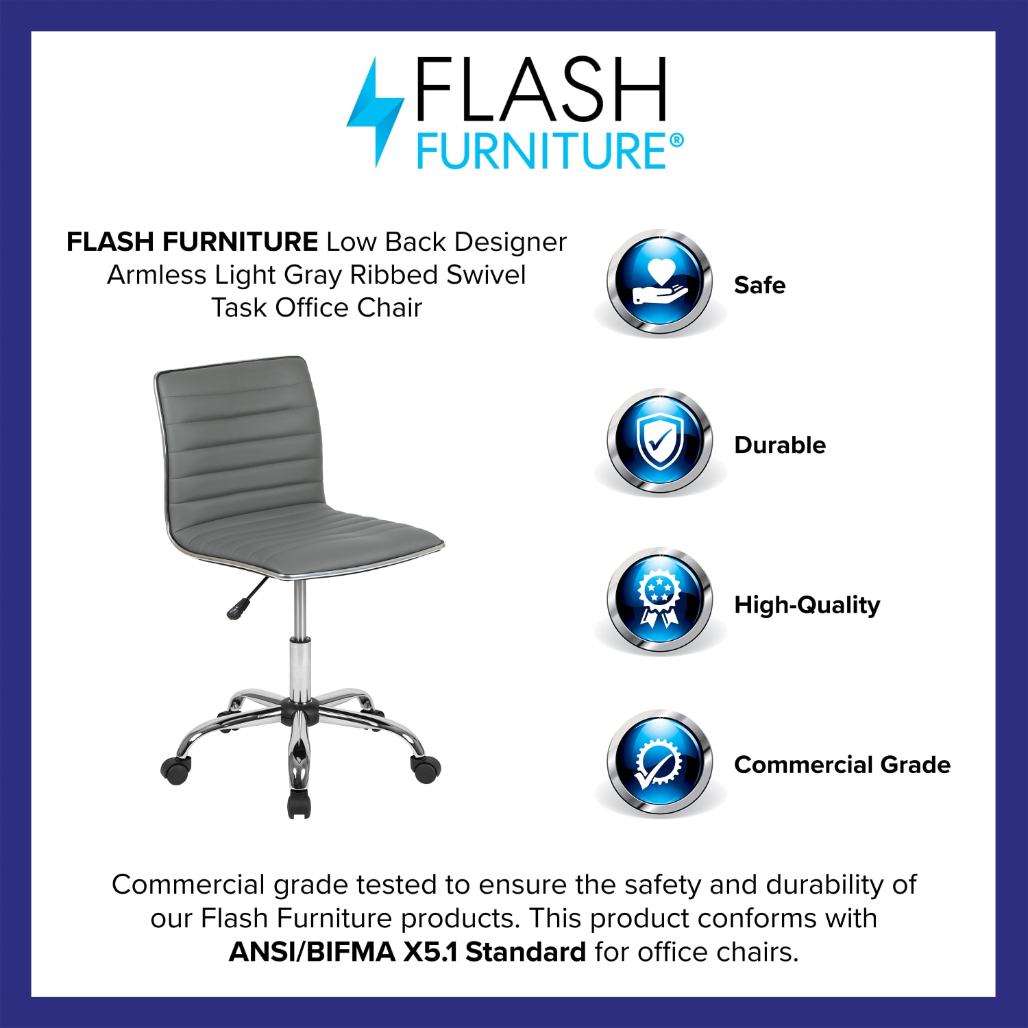 Flash Furniture Vinyl LowBack Swivel Armless Task Chair Light GrayGray PopularChairscom Flash Furniture Vinyl Low Back Swivel Armless Task Chair Light GrayGray PopularChairscom