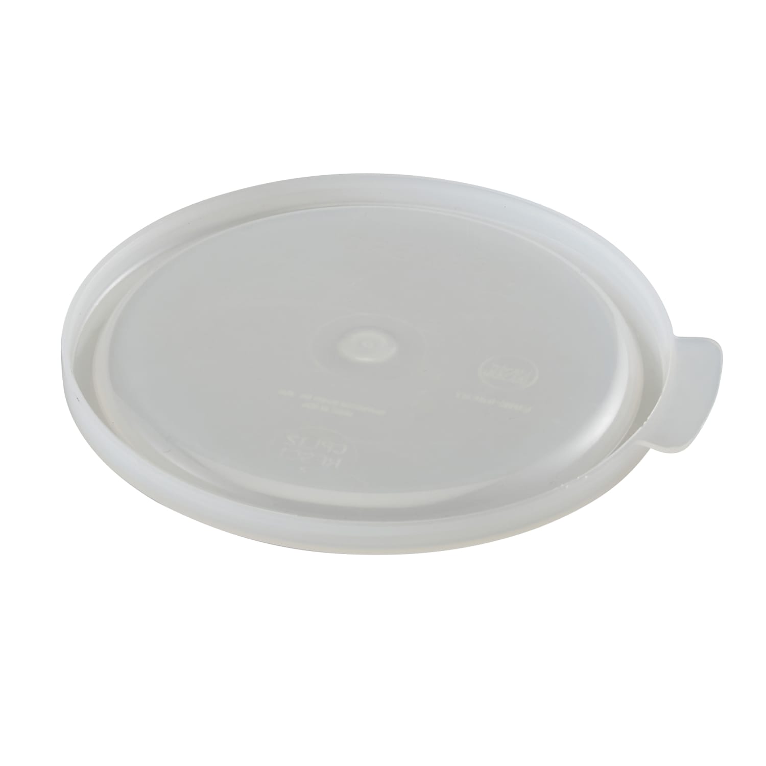 Cambro Poly Round Lids For 1-Qt Containers, White, Pack Of 12 Lids - Image 4