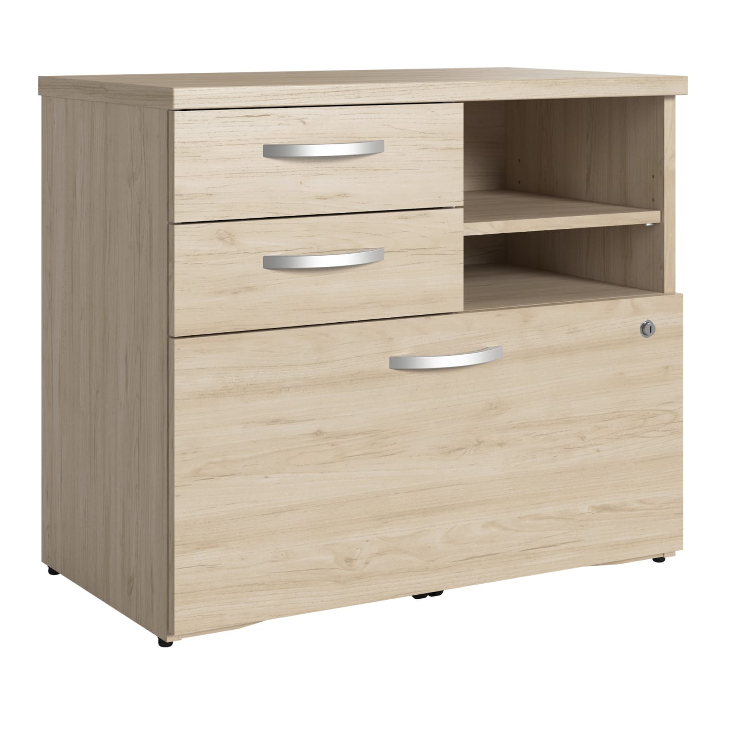Bush Business Furniture Studio C 29-3/4inW x 16-15/16inD Lateral 3-Drawer Office Storage Cabinet - SCF130NESU
