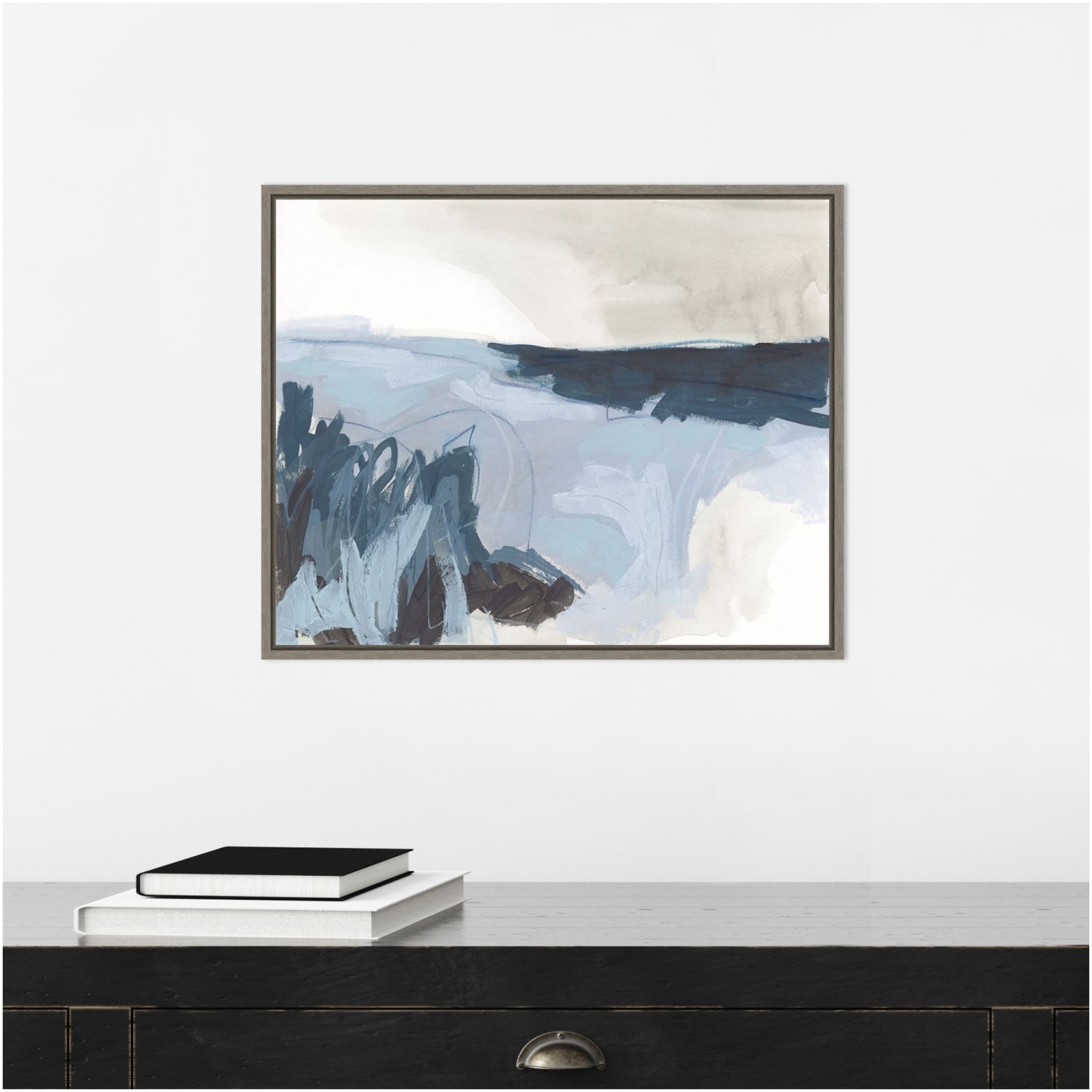 Amanti Art Sea Shading II Beach by June Erica Vess Framed Canvas Wall Art Print, 16inH x 20inW, Greywash - Image 6