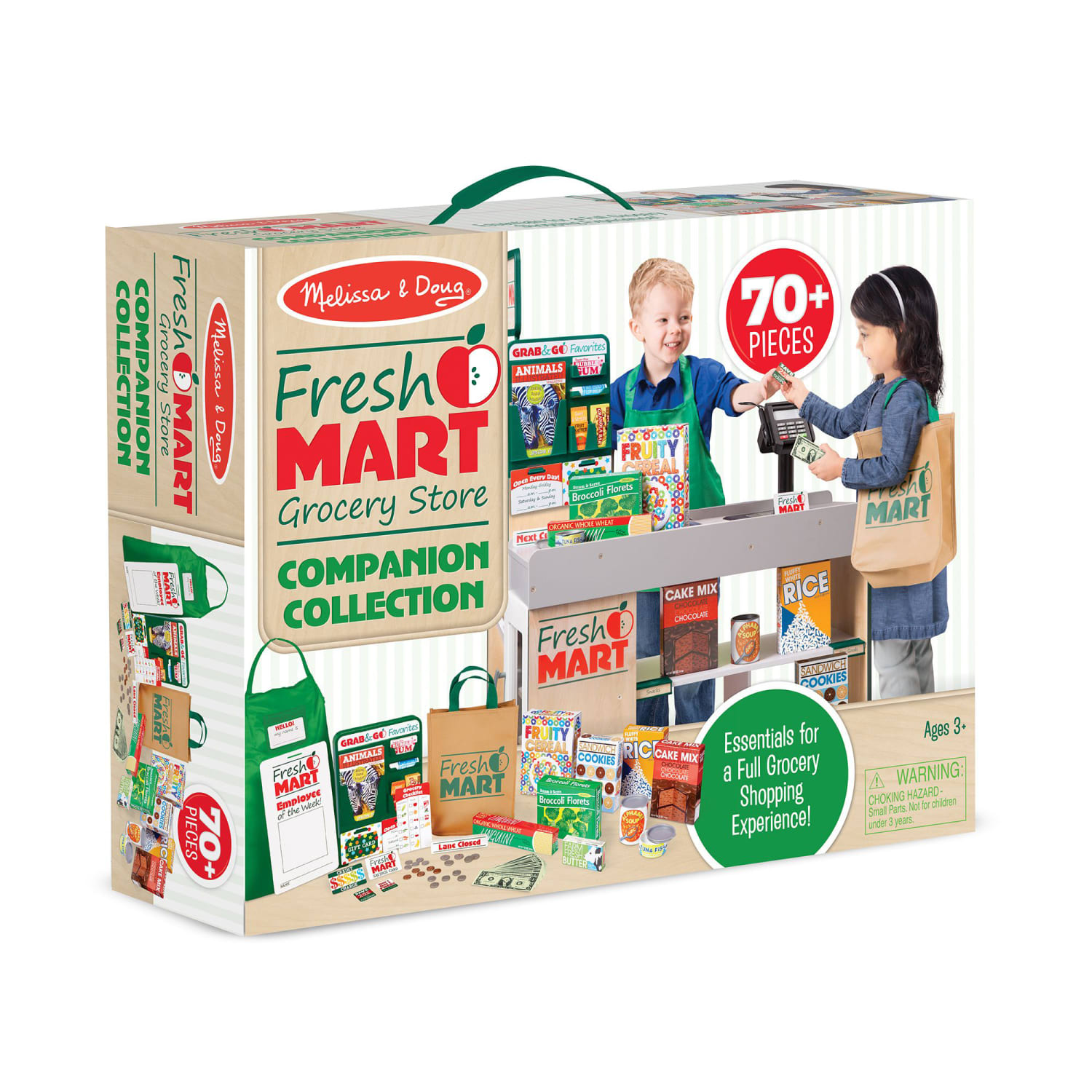 Melissa & Doug Fresh Mart Grocery Store Companion Collection, Multicolor, Set Of 70 Pieces - Image 3