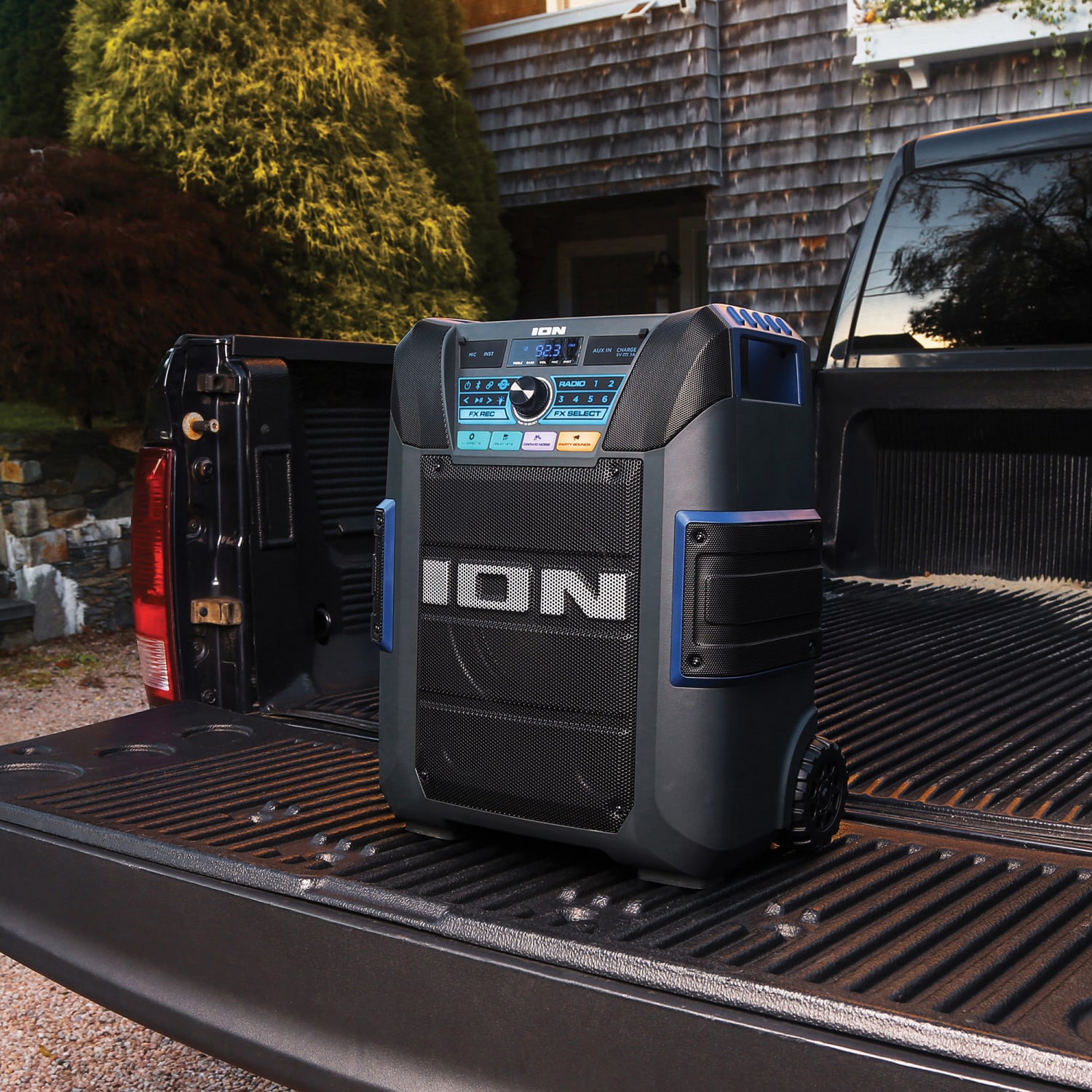 ION Audio Explorer Portable Bluetooth All Weather Speaker With Microphone, Stereo Link And Premium 5 Speaker Sound, XL, Black, IPA150X - Image 5