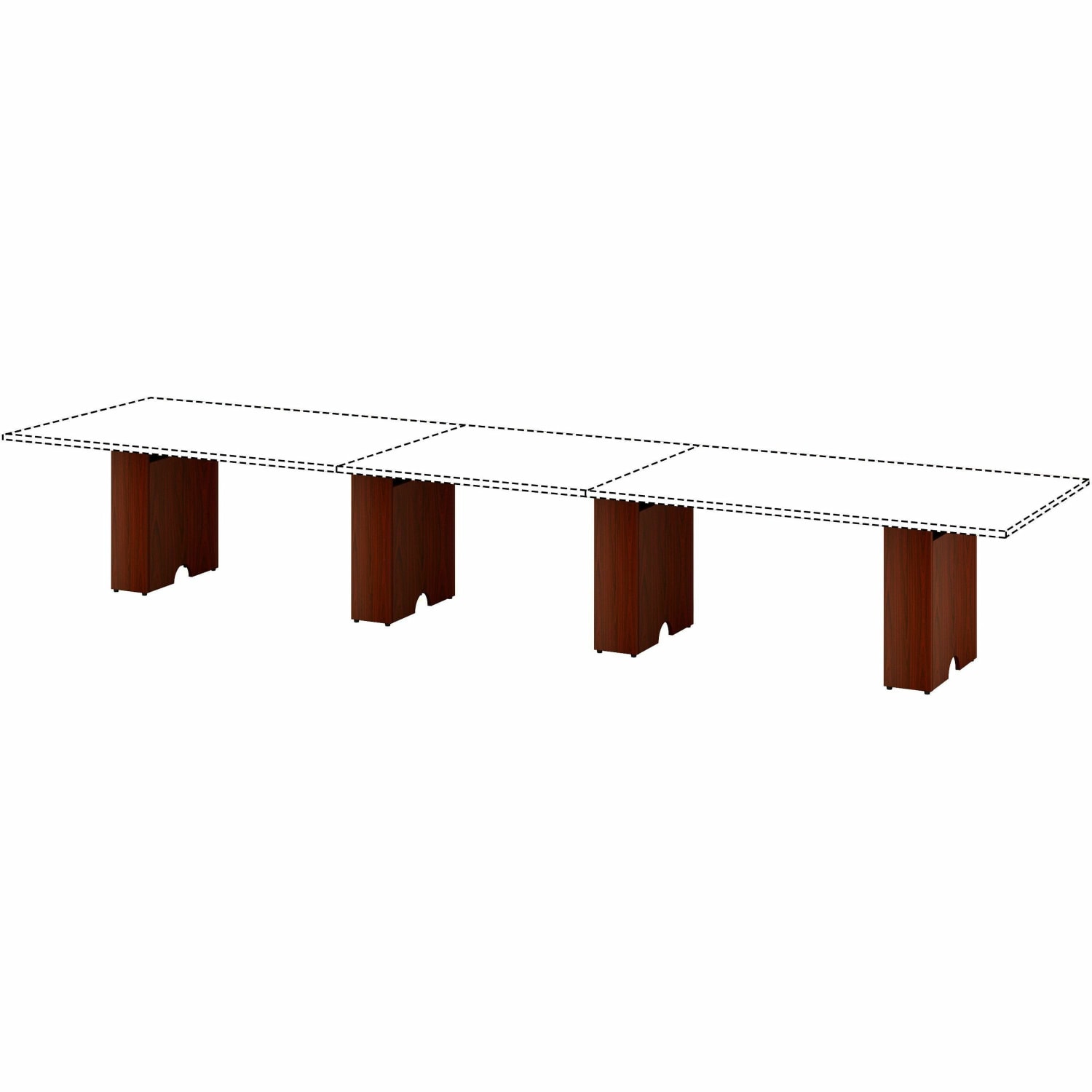 Lorell Essentials Modular Conference Table, 28.5inH x 23.6inW x 7.9inD, 16300 - Image 6
