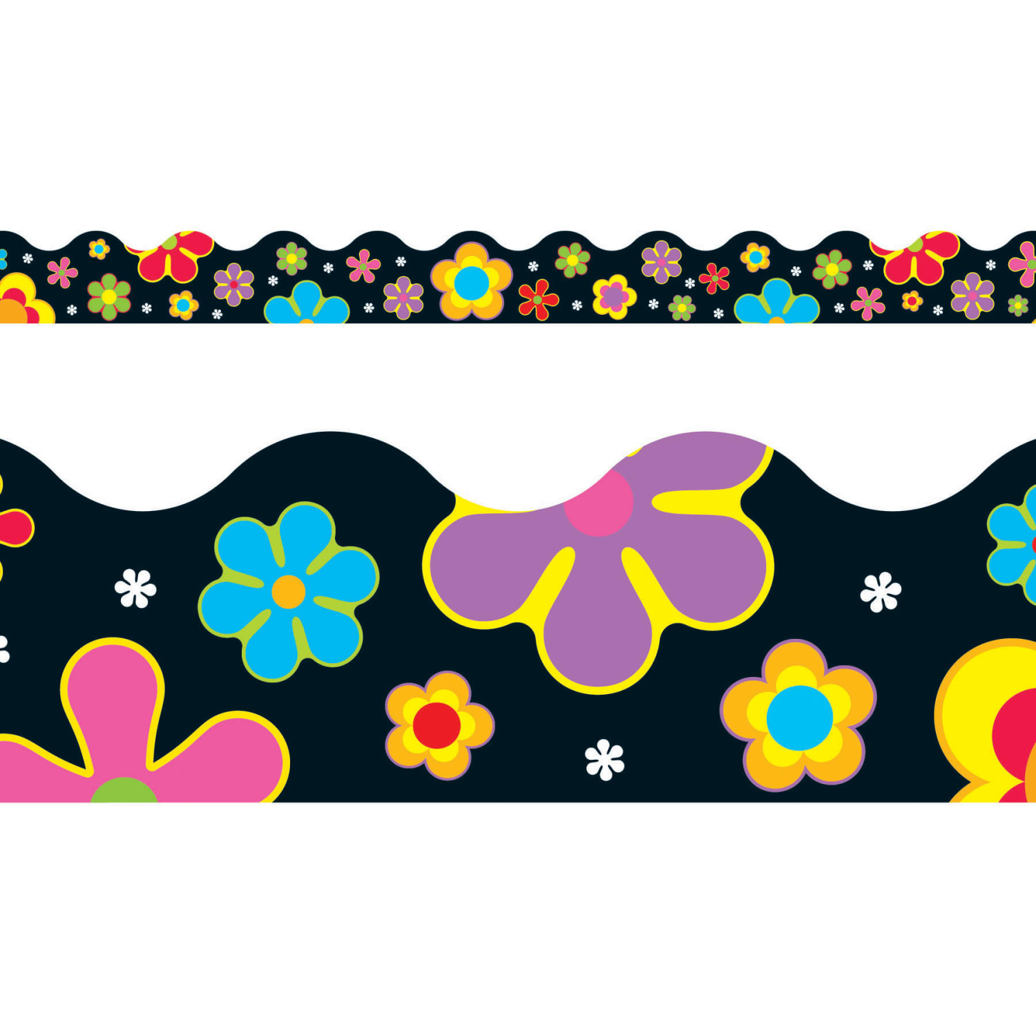 Trend Terrific Trimmers Packs, 39' x 2-1/4in, Flower Power, Set Of 6 Packs - Image 3