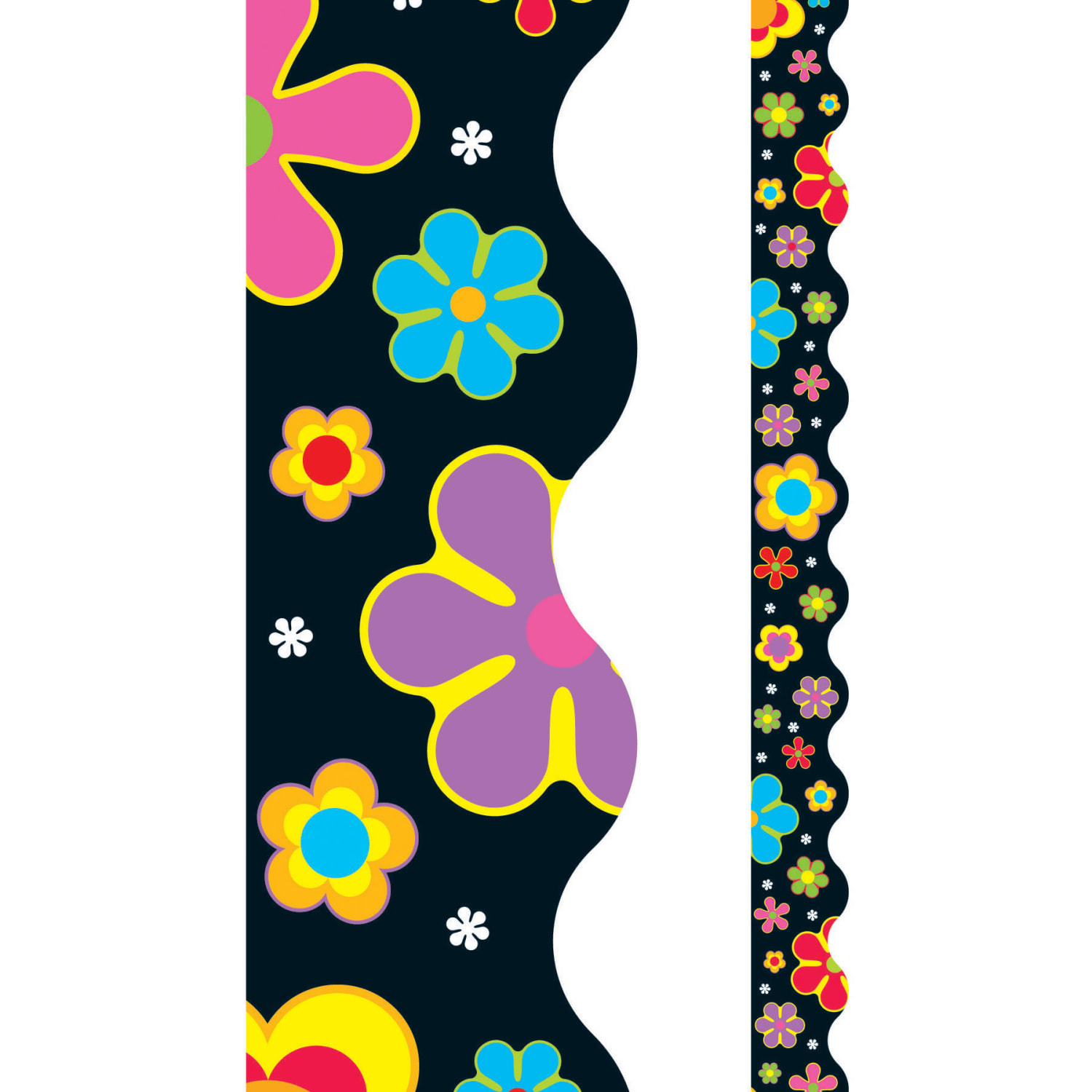 Trend Terrific Trimmers Packs, 39' x 2-1/4in, Flower Power, Set Of 6 Packs - Image 4