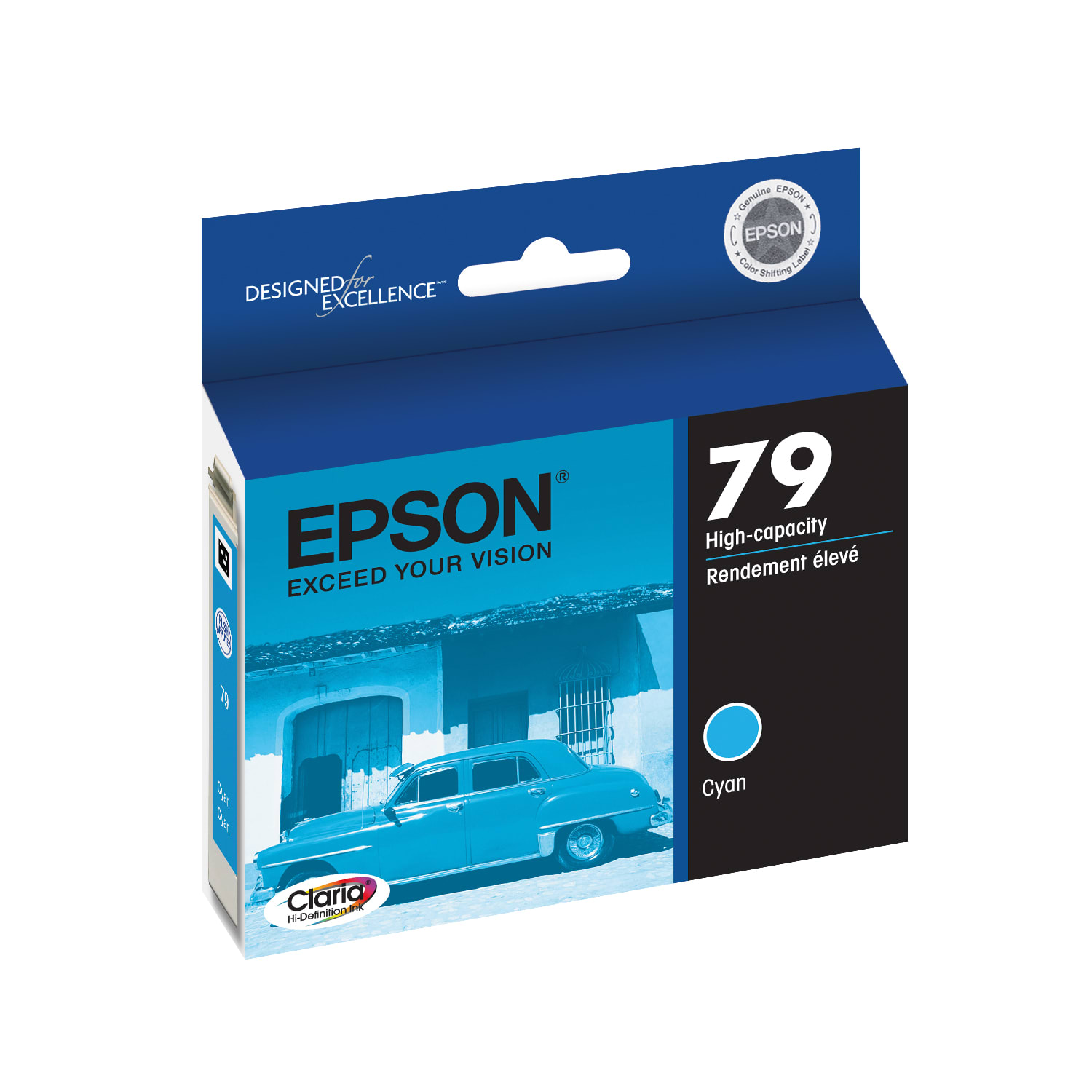 Epson 79 Claria Cyan High-Yield Ink Cartridge, T079220 - Image 3