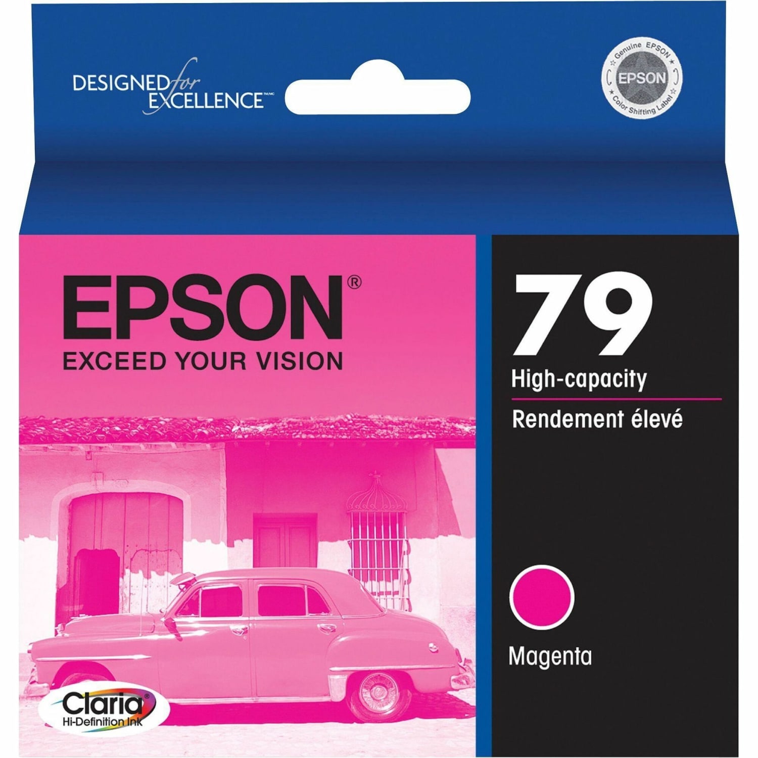 Epson 79 Claria Magenta High-Yield Ink Cartridge, T079320 - Image 3