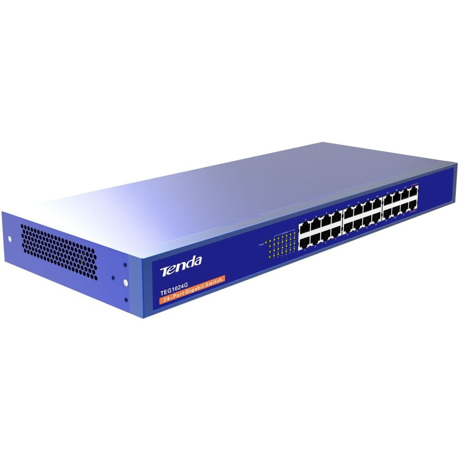 Tenda TEG1024G 24-Port Gigabit Ethernet Switch - 24 Ports - 10/100/1000Base-T - 2 Layer Supported - Twisted Pair - TEG1024G - Image 3