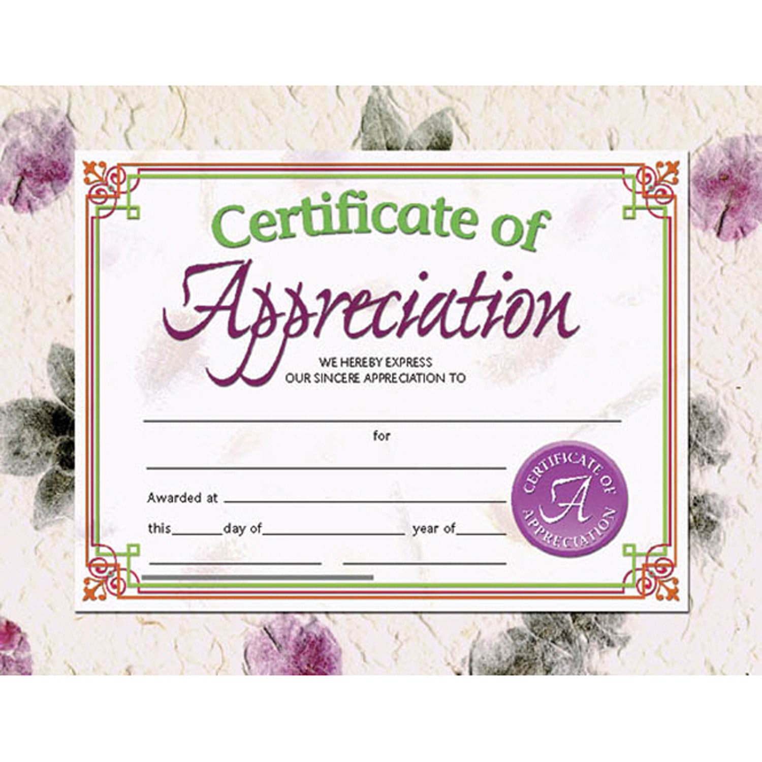Hayes Publishing Certificate Of Appreciation, 30 Per Pack, Set Of 3 Packs - Image 3