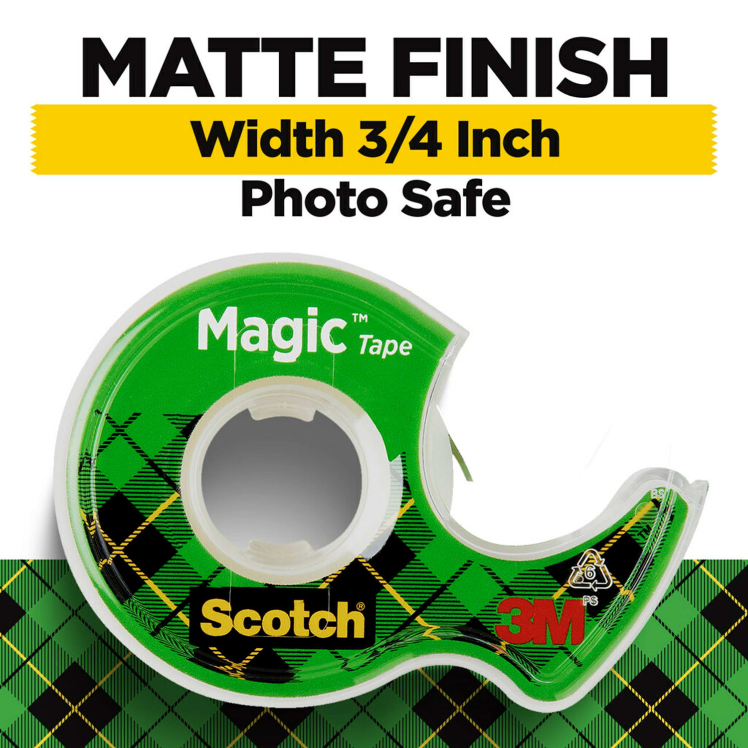 Scotch Magic Tape, Invisible, 4 Tape Rolls with Dispensers, 3/4 in x 300 in, Home Office Supplies and School Supplies for College and Classrooms - Image 3