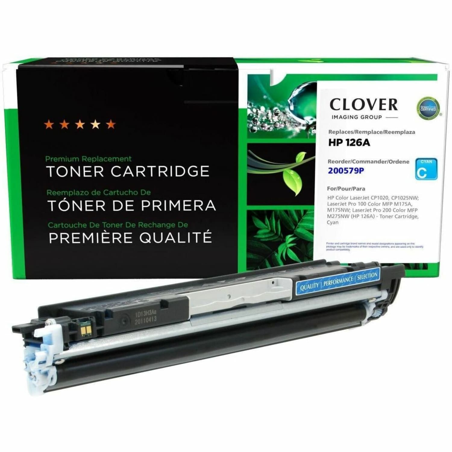 Office Depot Remanufactured Cyan Toner Cartridge Replacement for HP 126A, OD126AC - Image 3