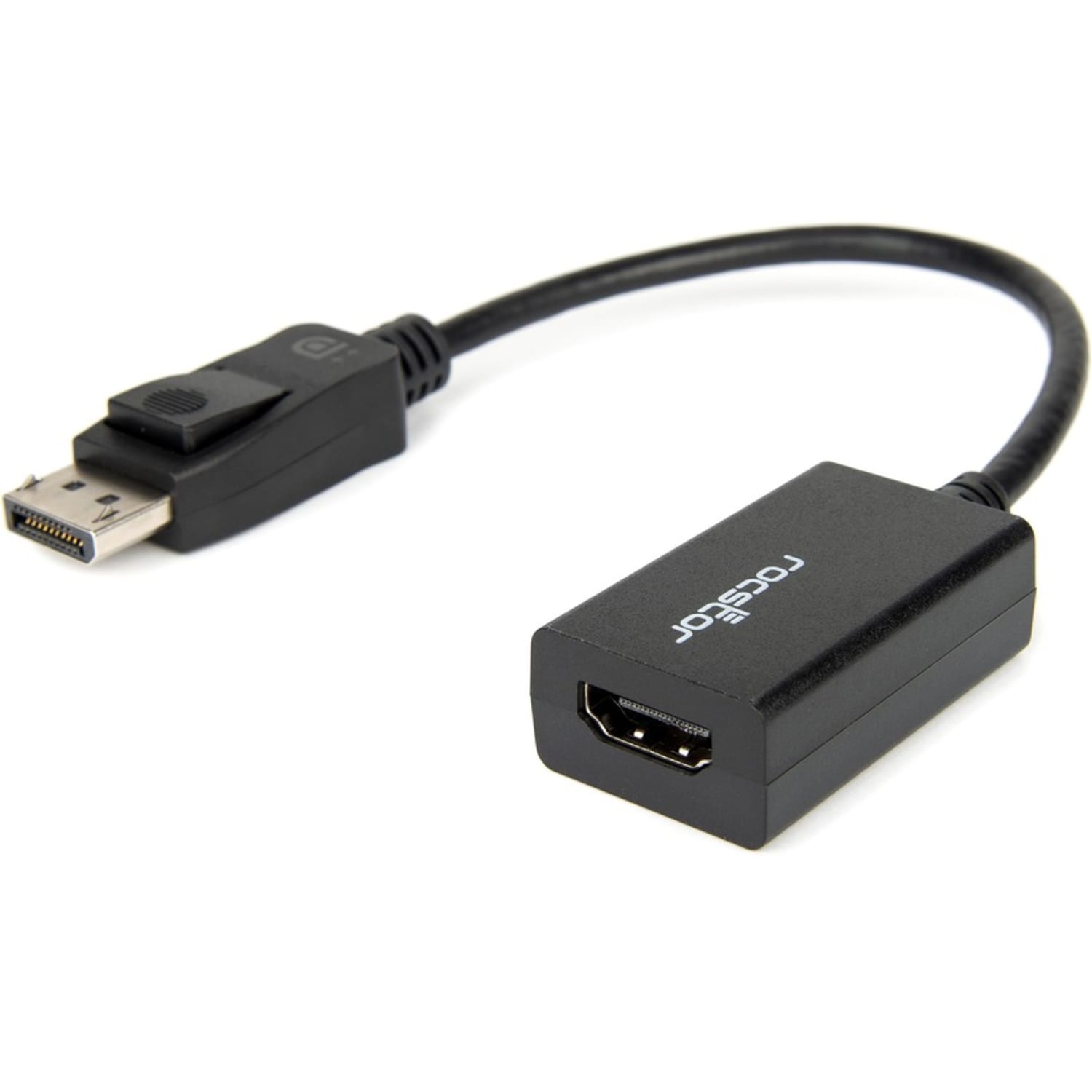 Rocstor DisplayPort (male) to HDMI (female) Adapter Converter - 1 Pack - 1 x 20-pin DisplayPort DisplayPort 1.1a Digital Audio/Video Male - 1 x 19-pin HDMI Digital Audio/Video Female - 1920 x 1200 Supported - Black - Image 5